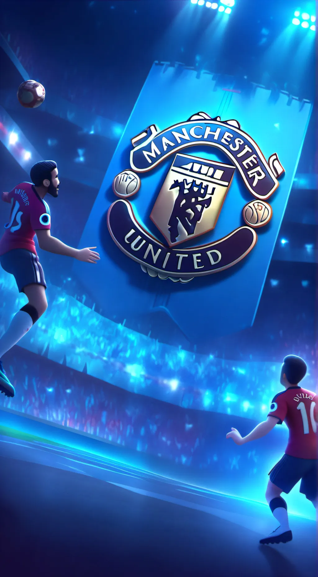 ai character: Manchester united  background