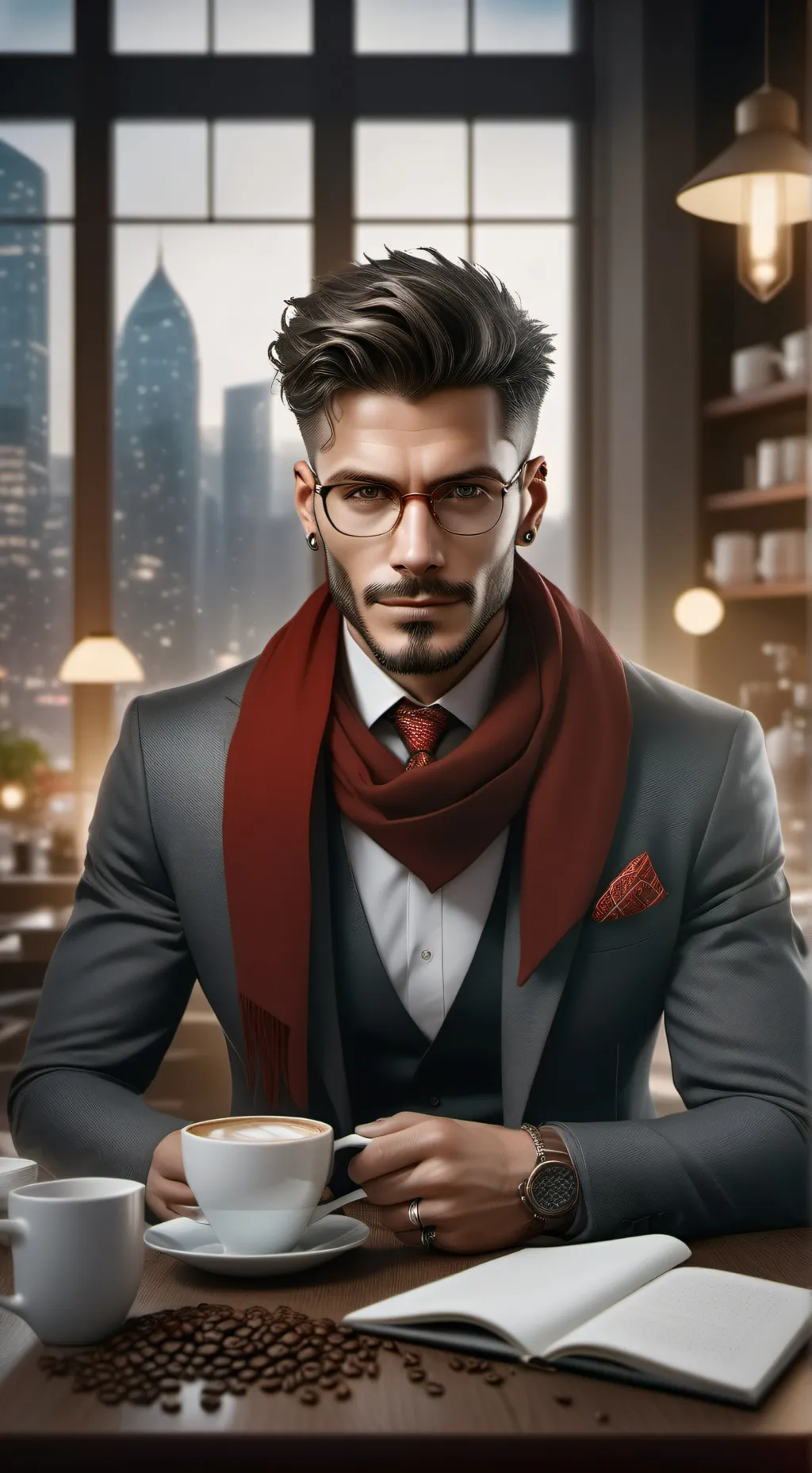 ai character: The Blazing Ember  background