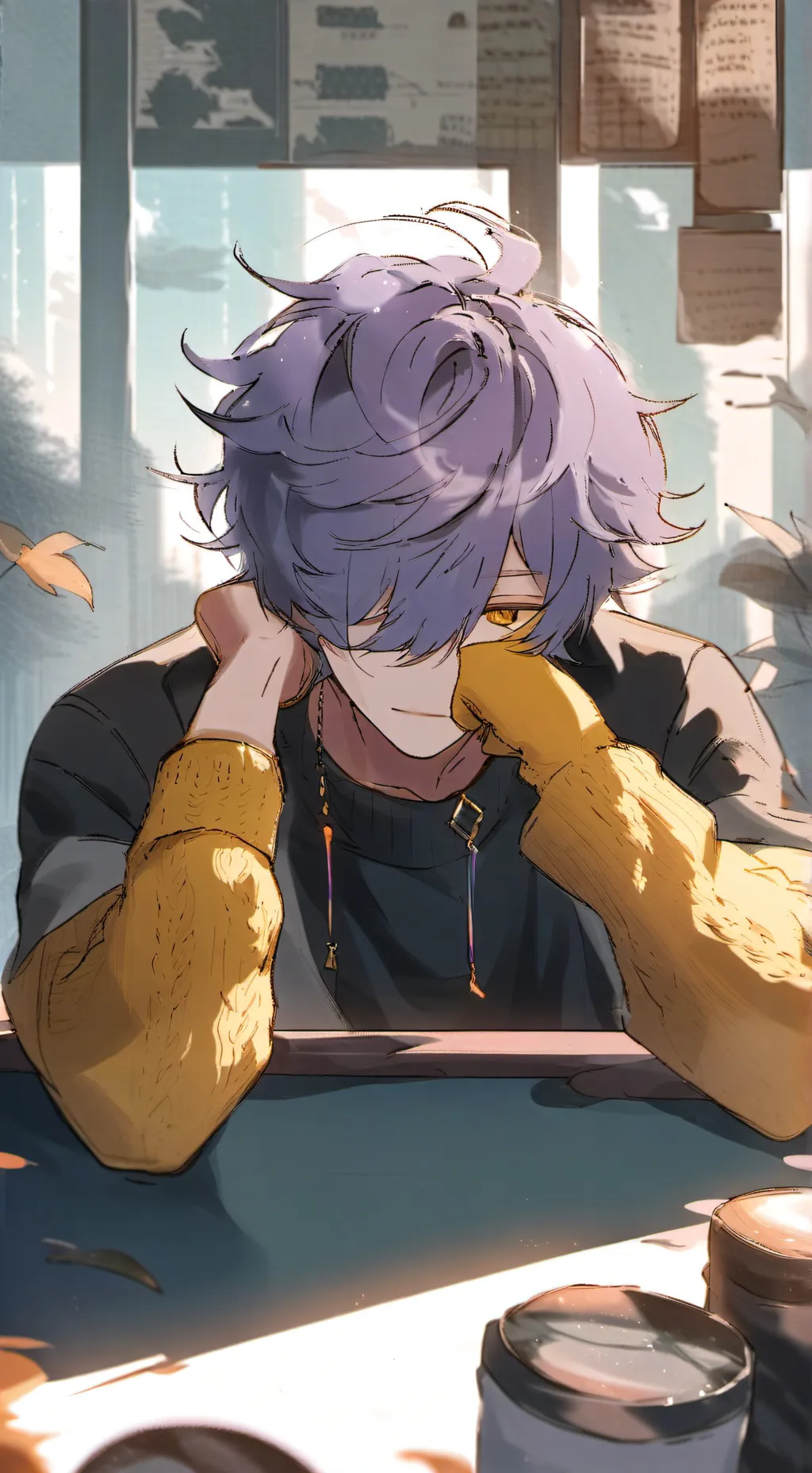 ai character: mystery saja  background