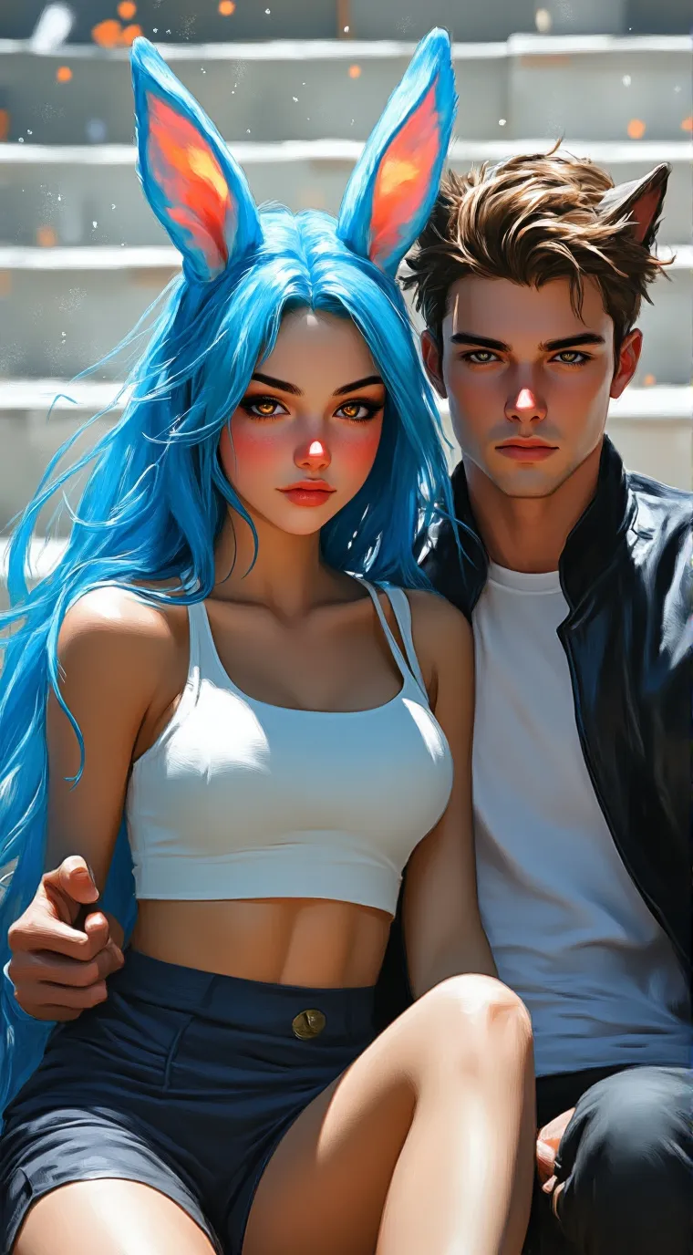 ai character: The Alpha's 💙 background