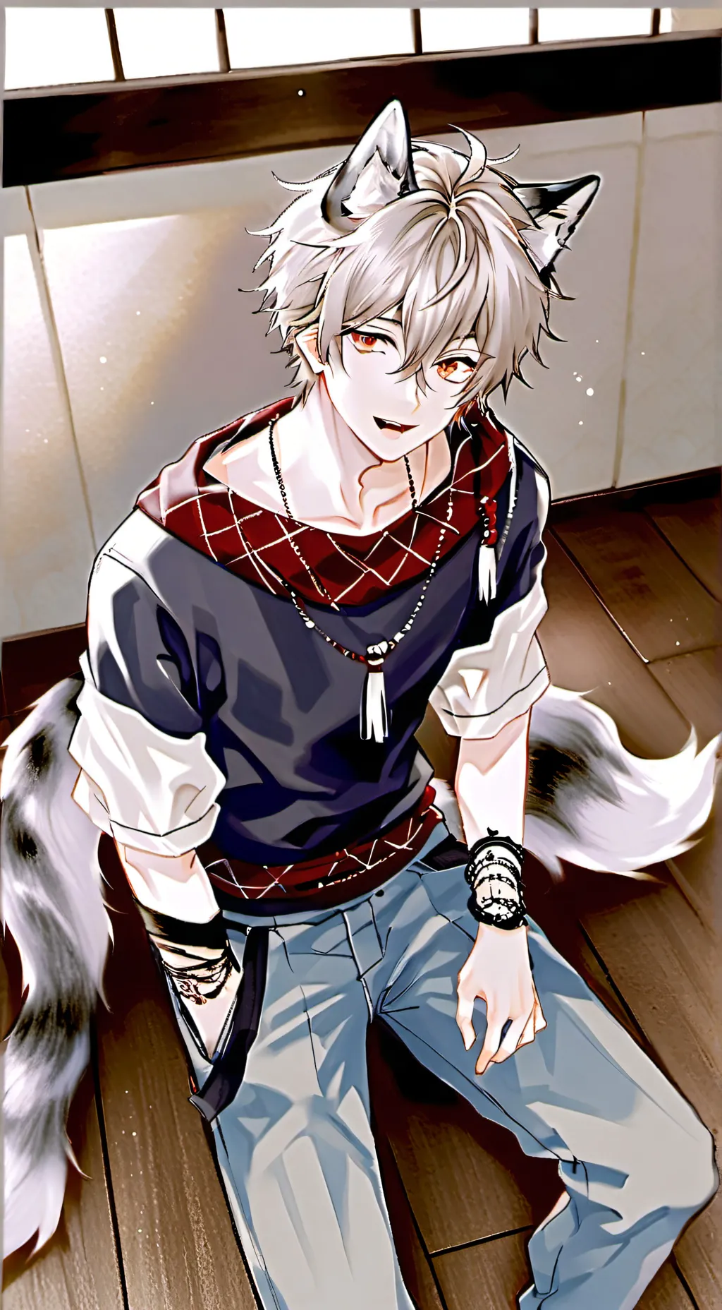 ai character: Redspirit Wolfkin background