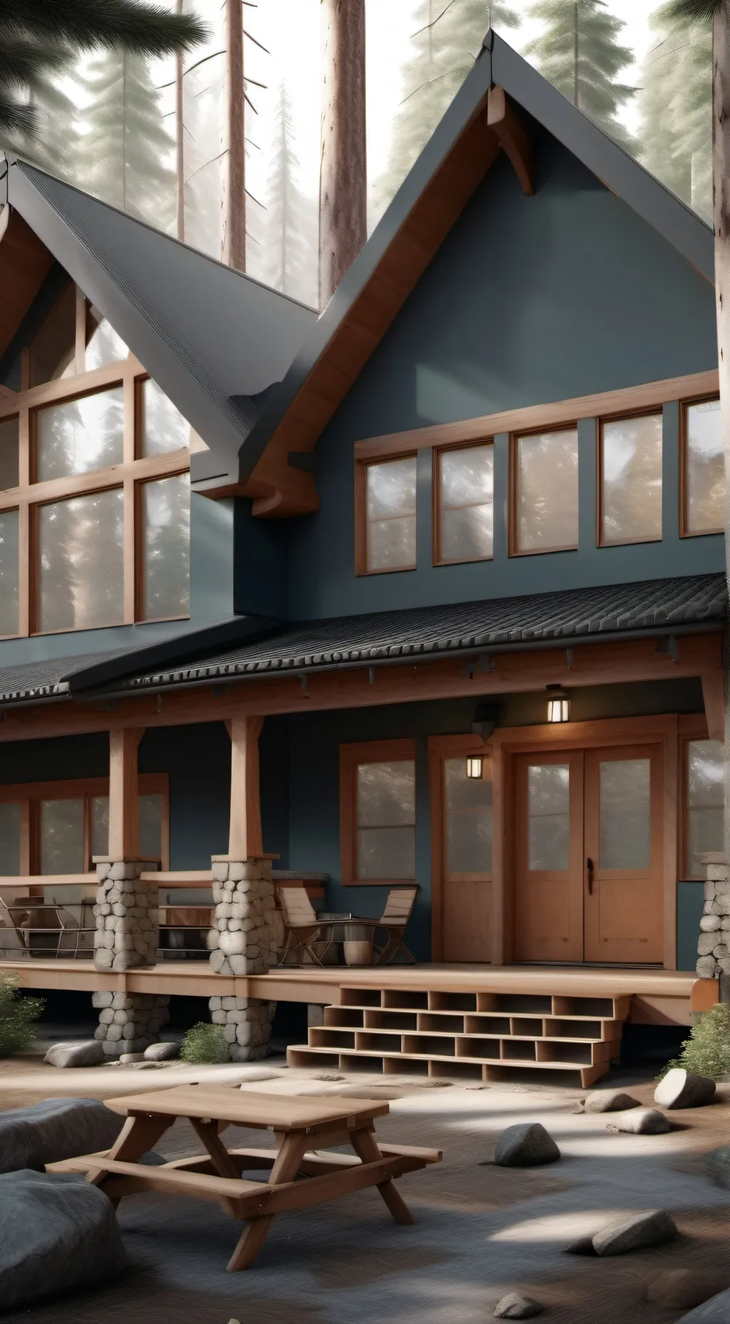 ai character: MHA summer camp background