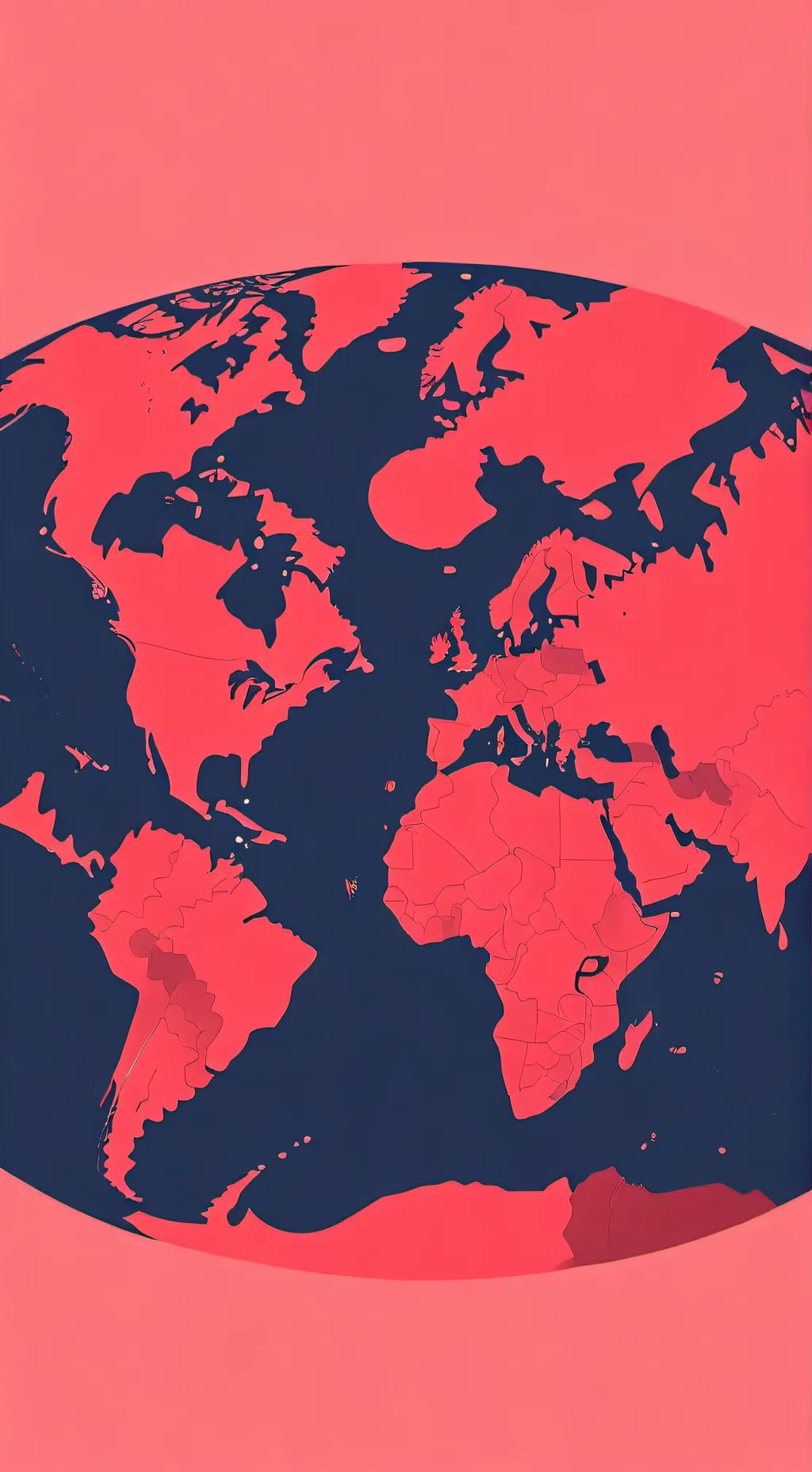 ai character: World map background