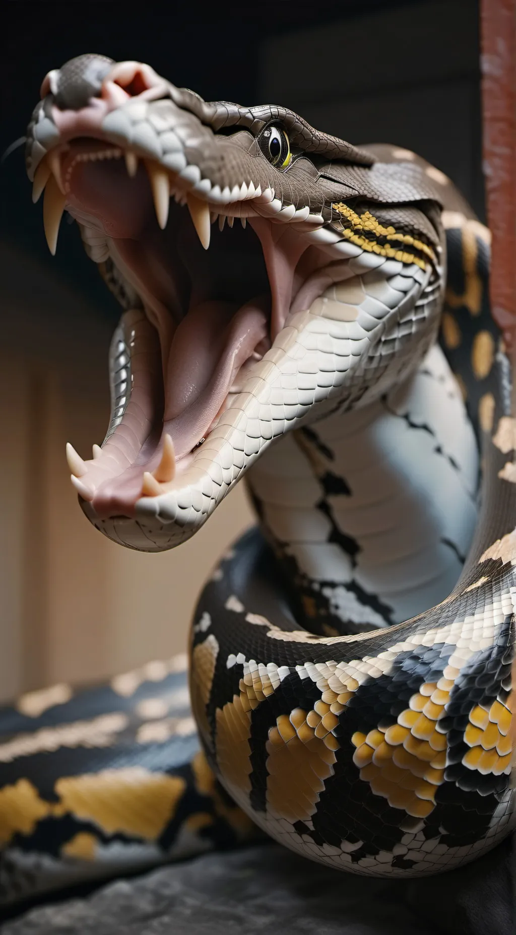 ai character: reticulated python background