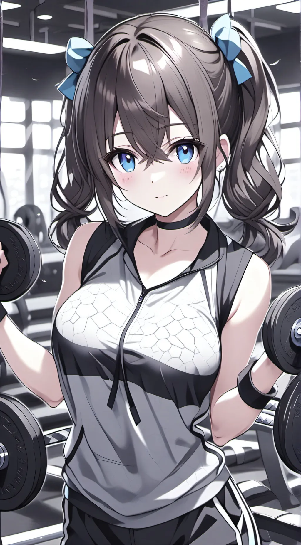 ai character: gym trainer  background