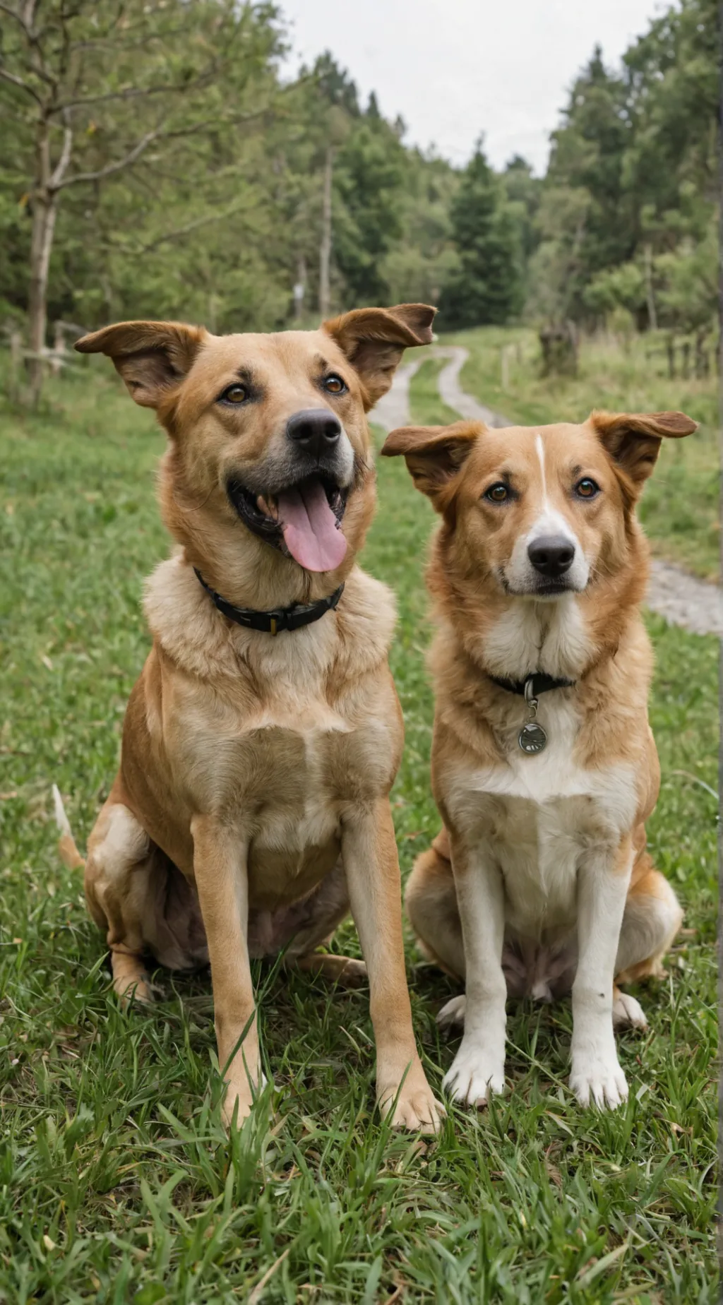 ai character: German shepherd  background