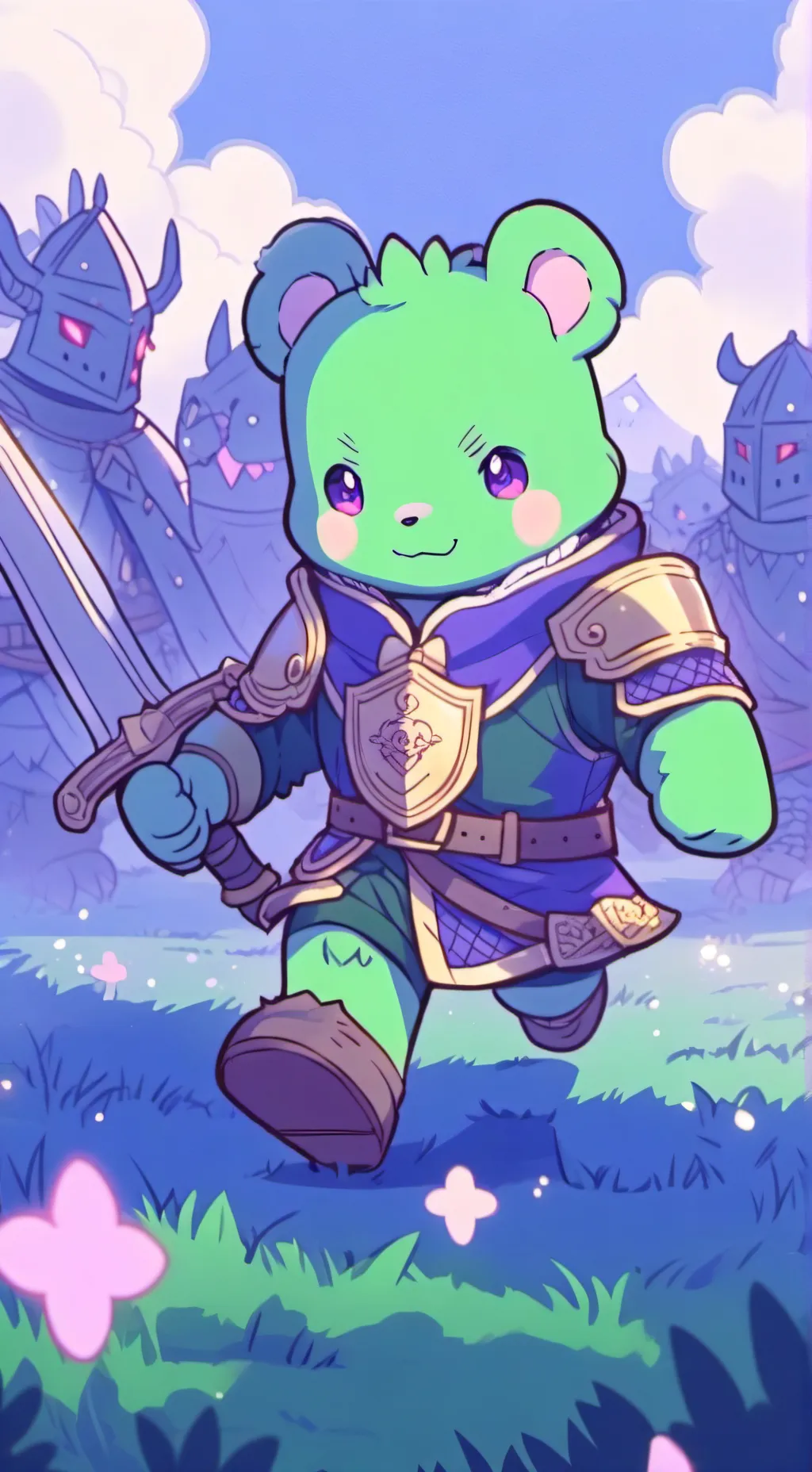 ai character: legens of teddy background