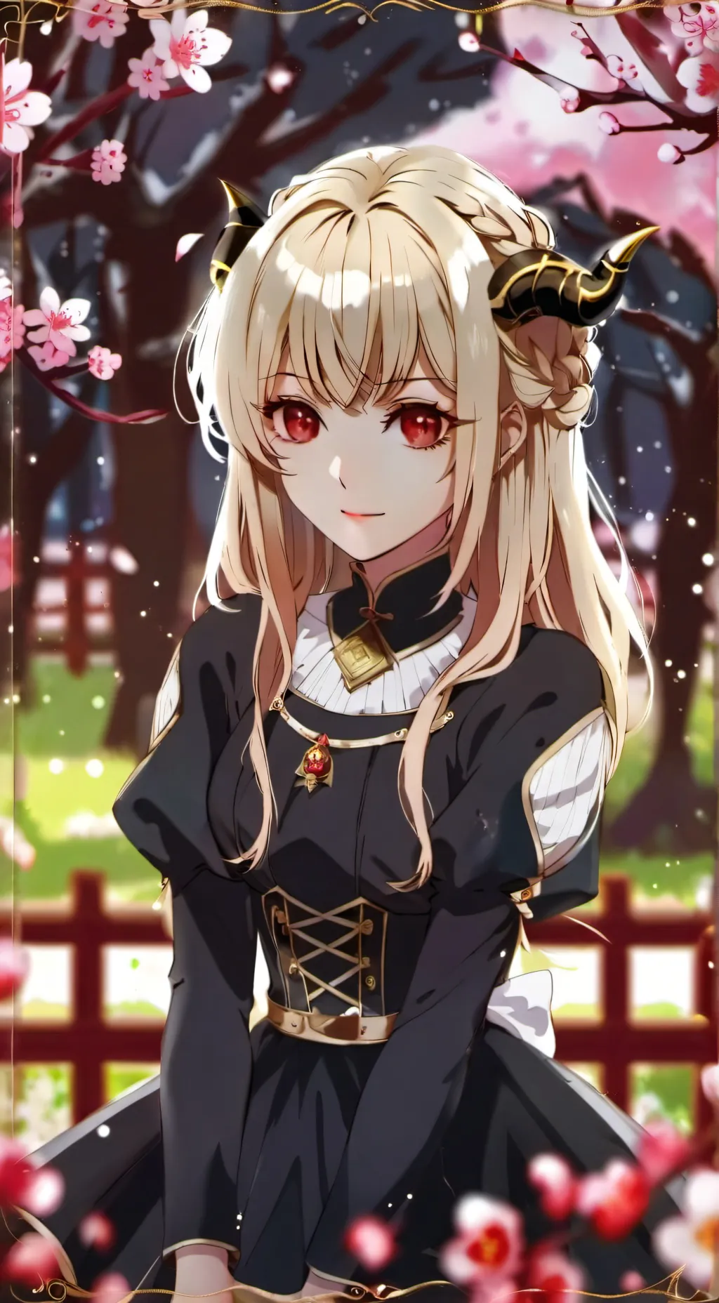 ai character: Demon princess background