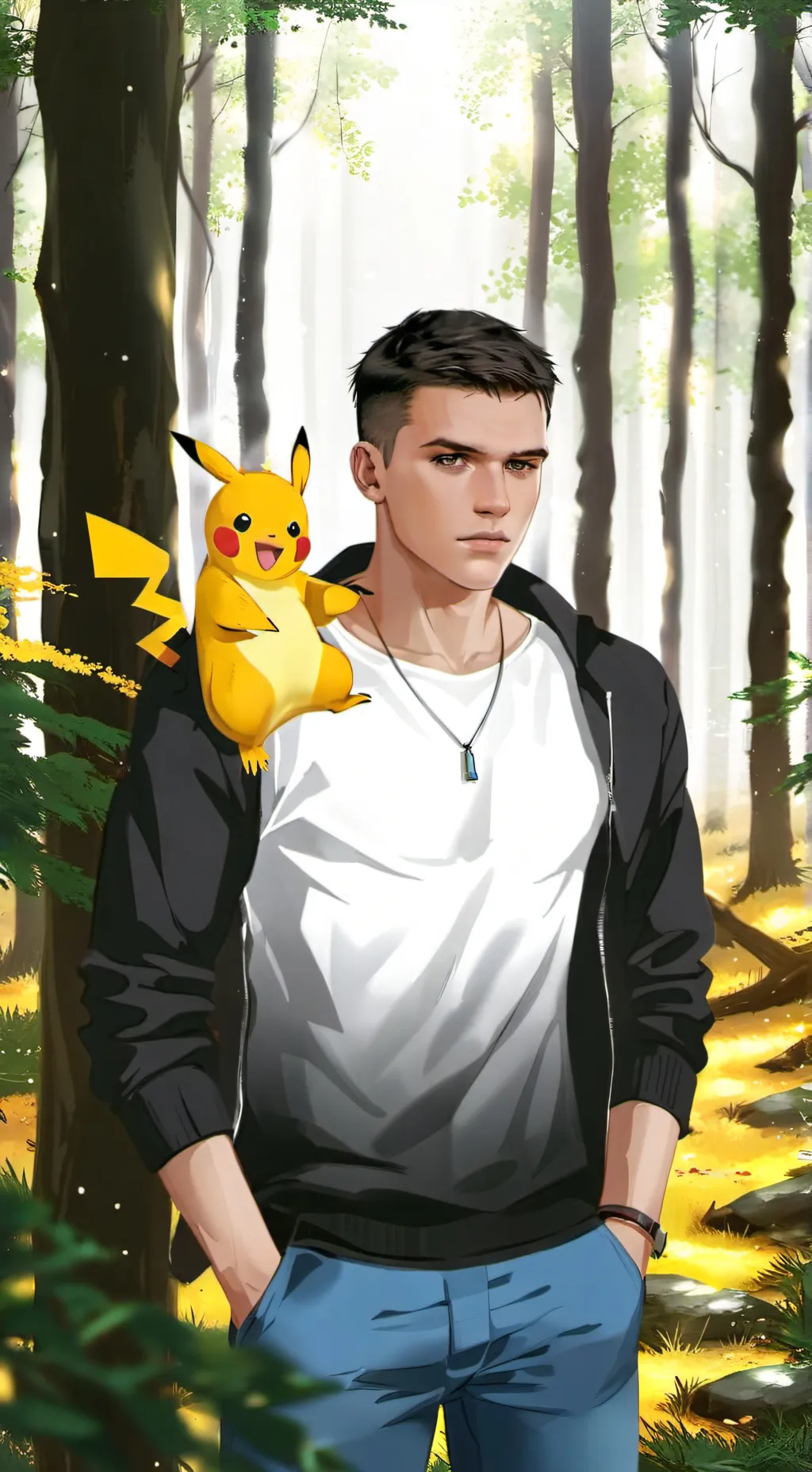 ai character: Alejandro Sanz  background