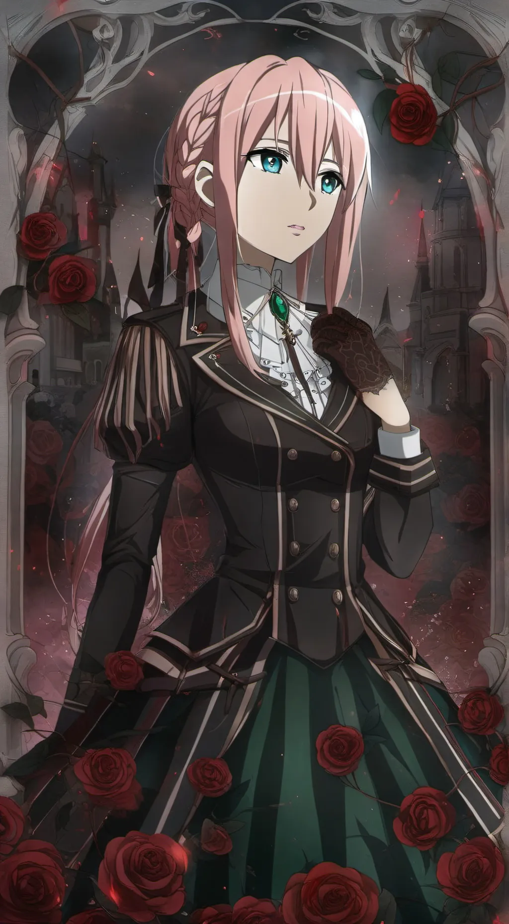 ai character: Zero two  background
