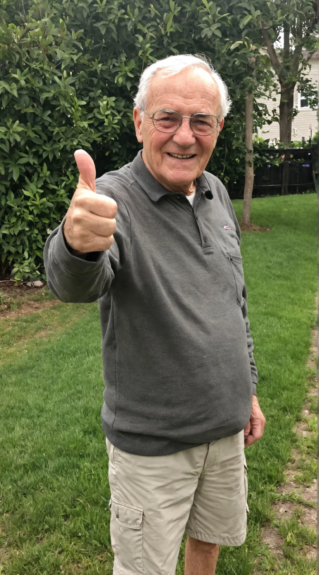 ai character: R. I . P Grandpa background