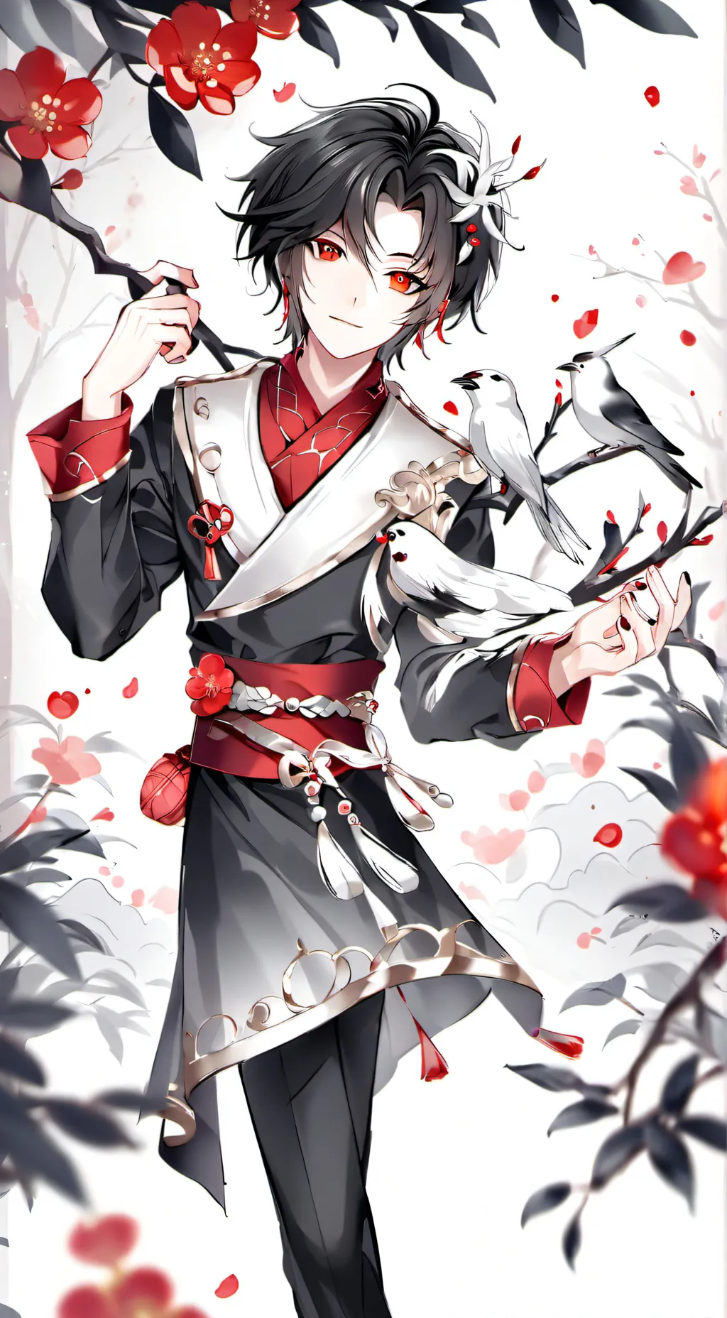 ai character: Bird boy background