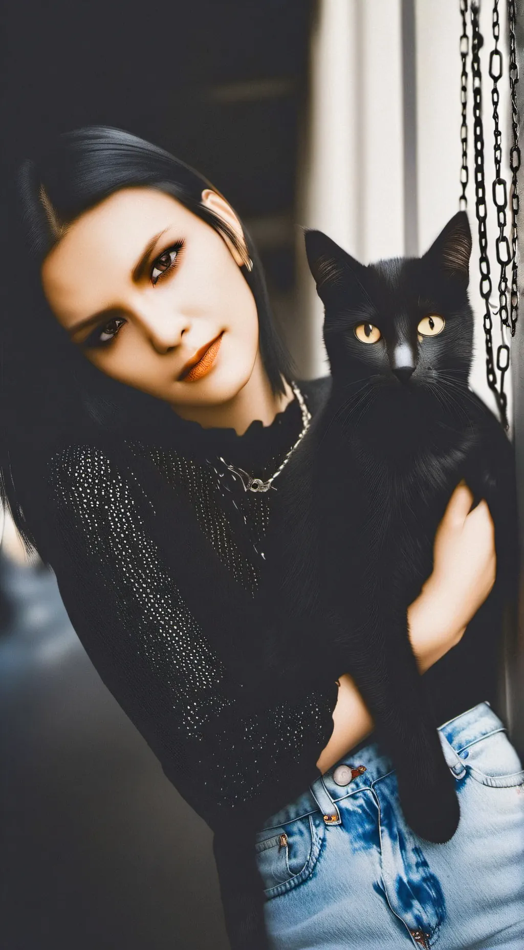 ai character: Selena  background