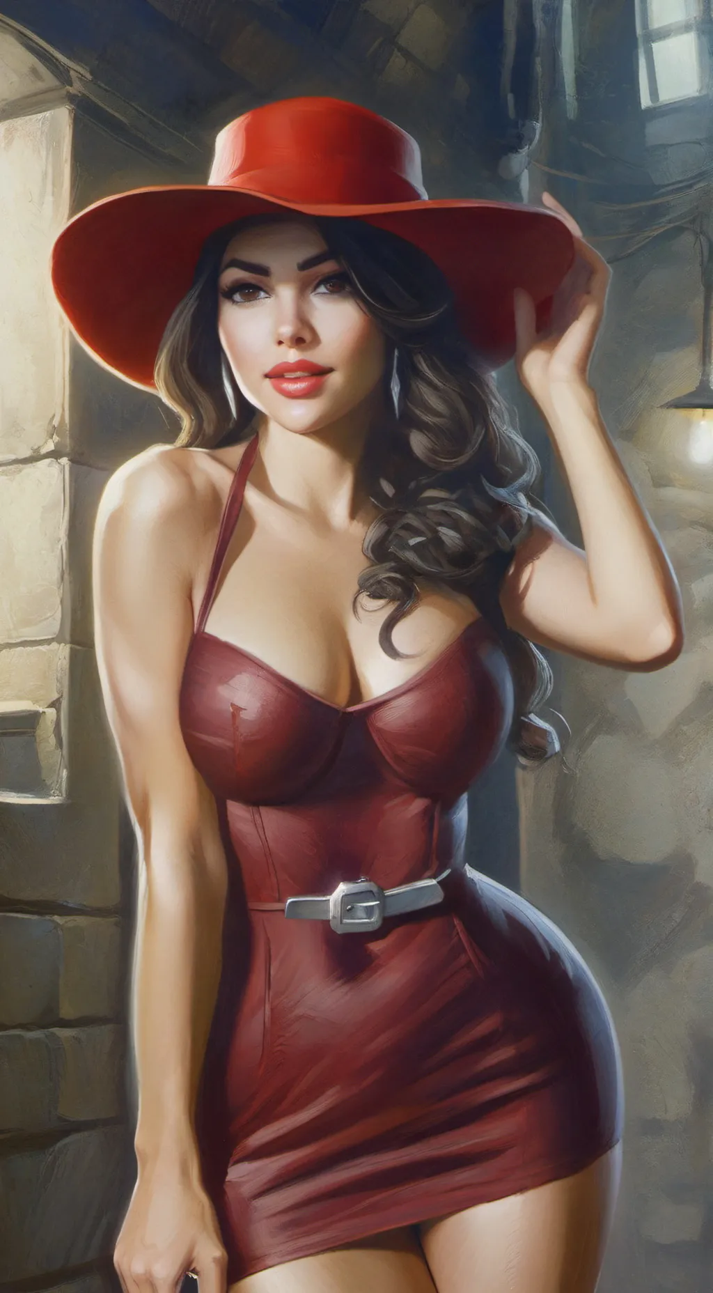 ai character: Carmen Sandiego background