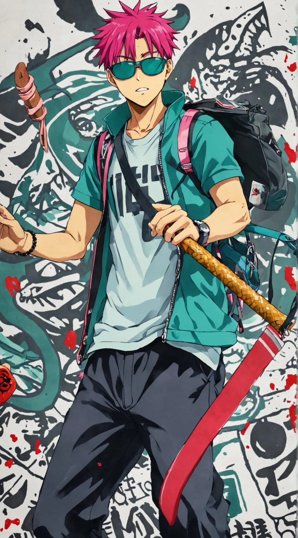 ai character: saiki  background