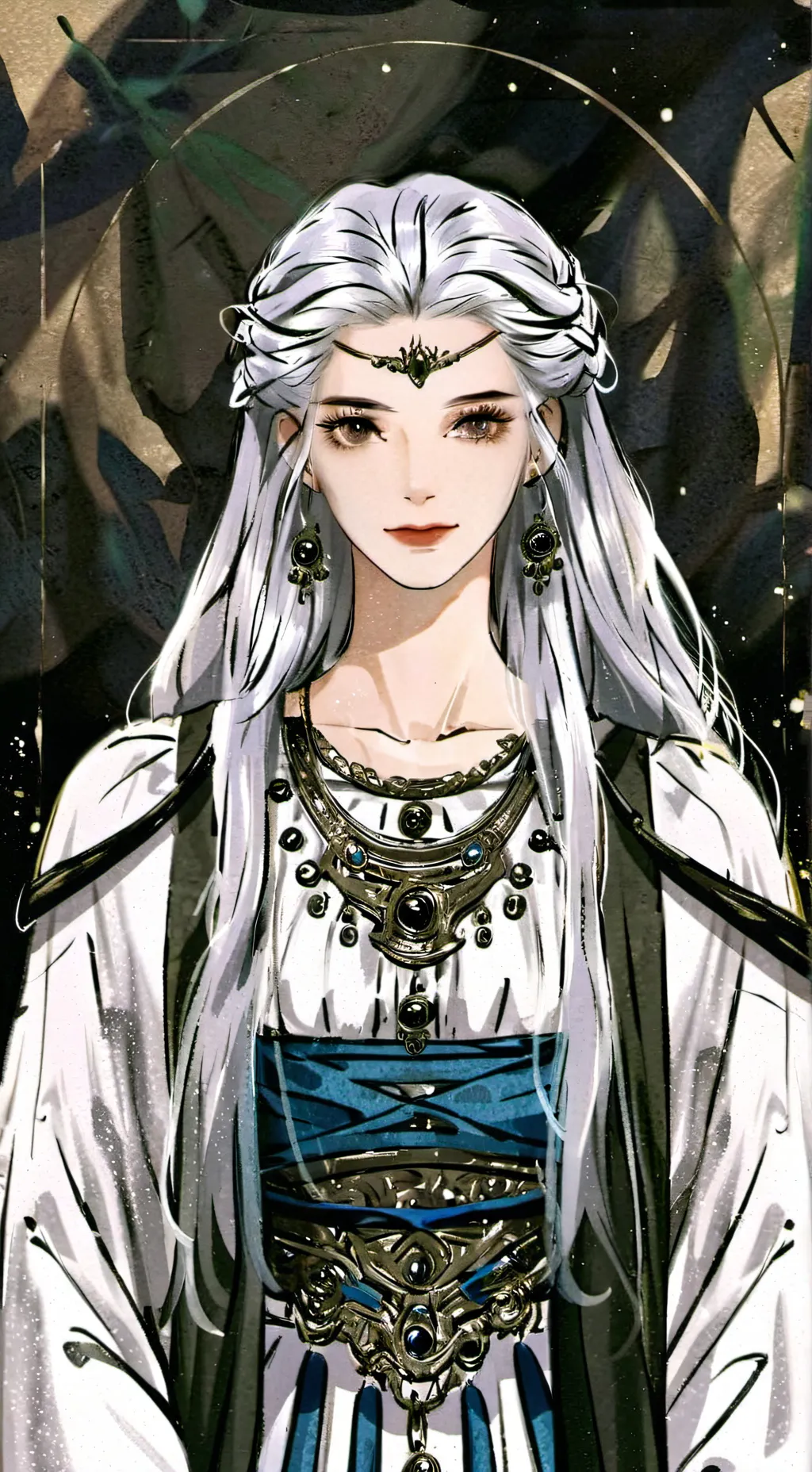 ai character: Nathinea Dark One. background