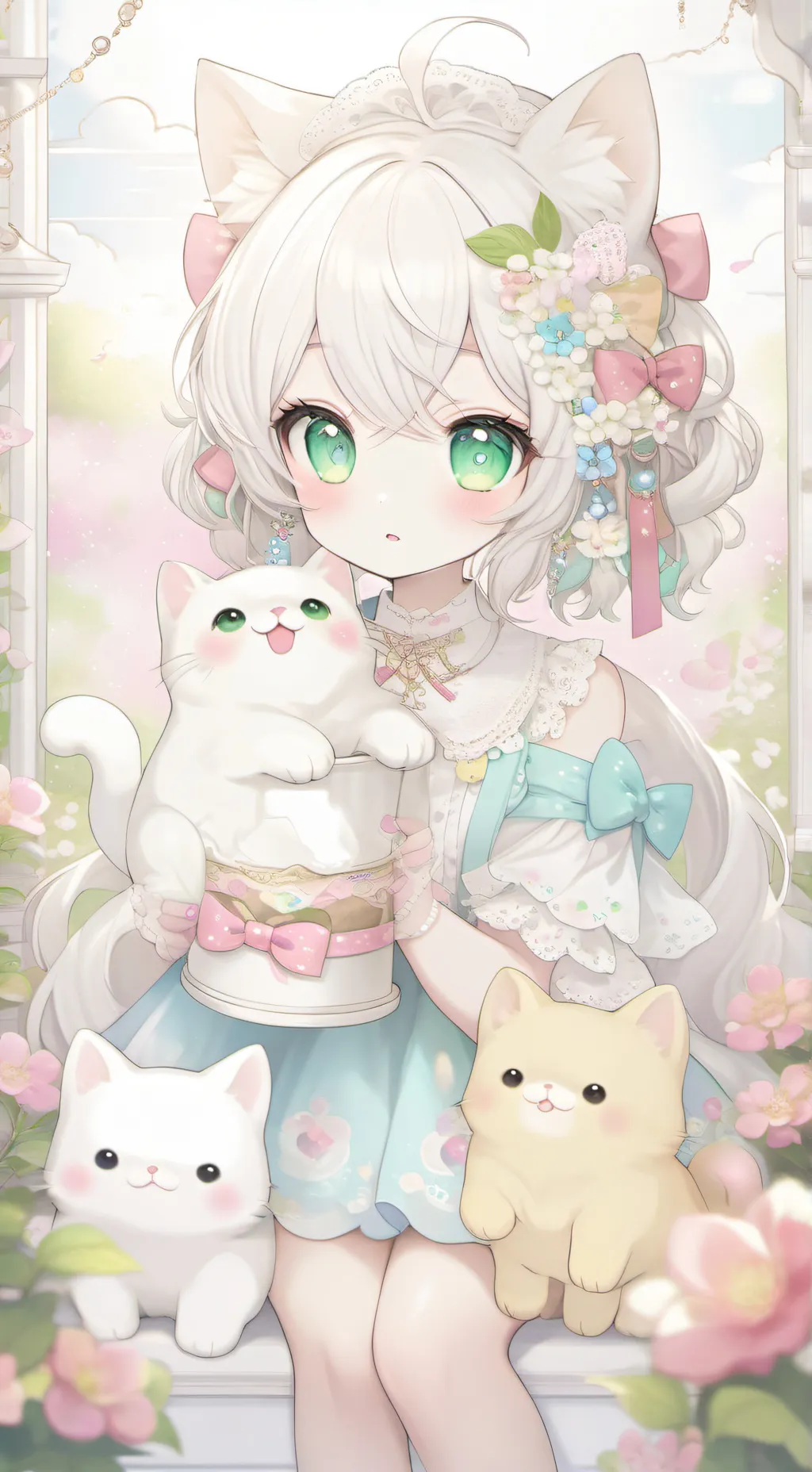 ai character: gatinho background