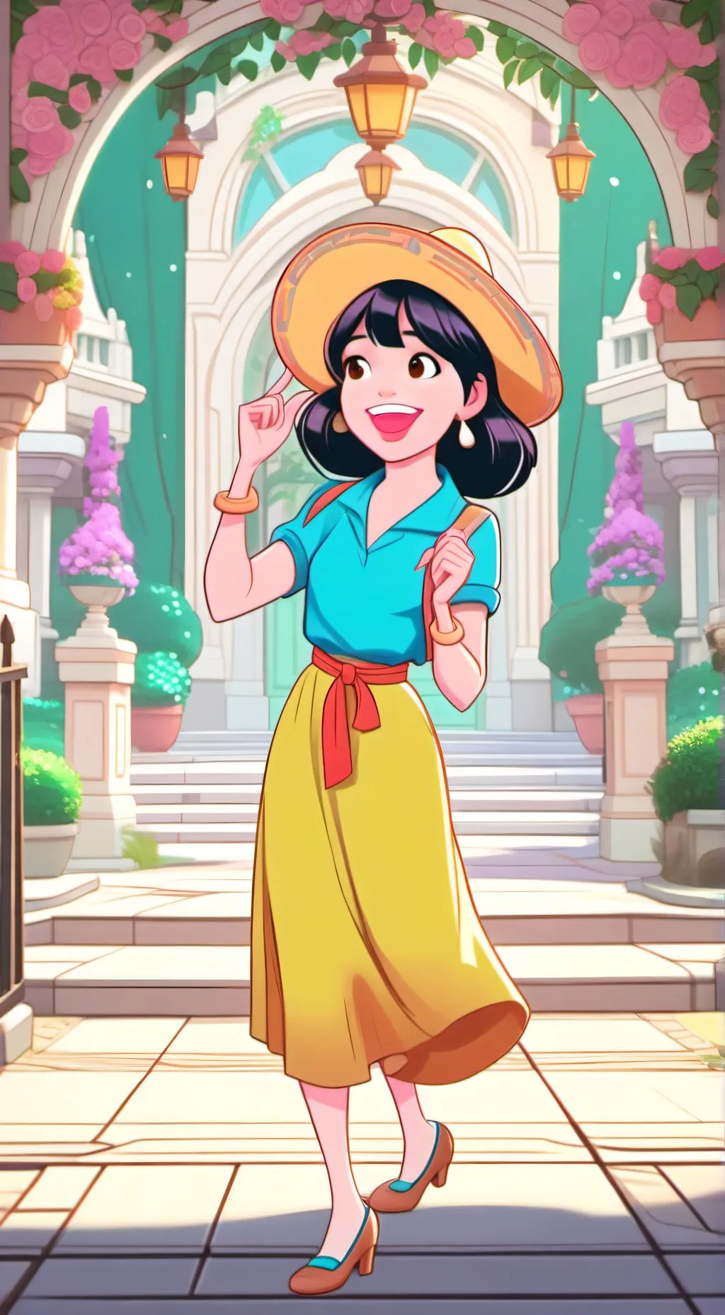 ai character: LISA💛💫 background