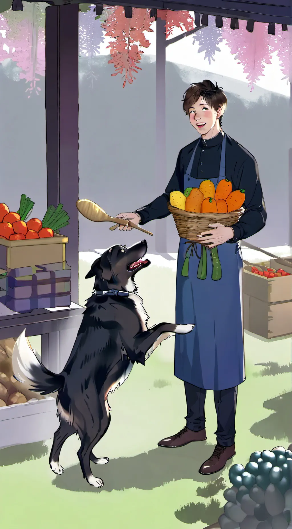 ai character: skz bakery  background