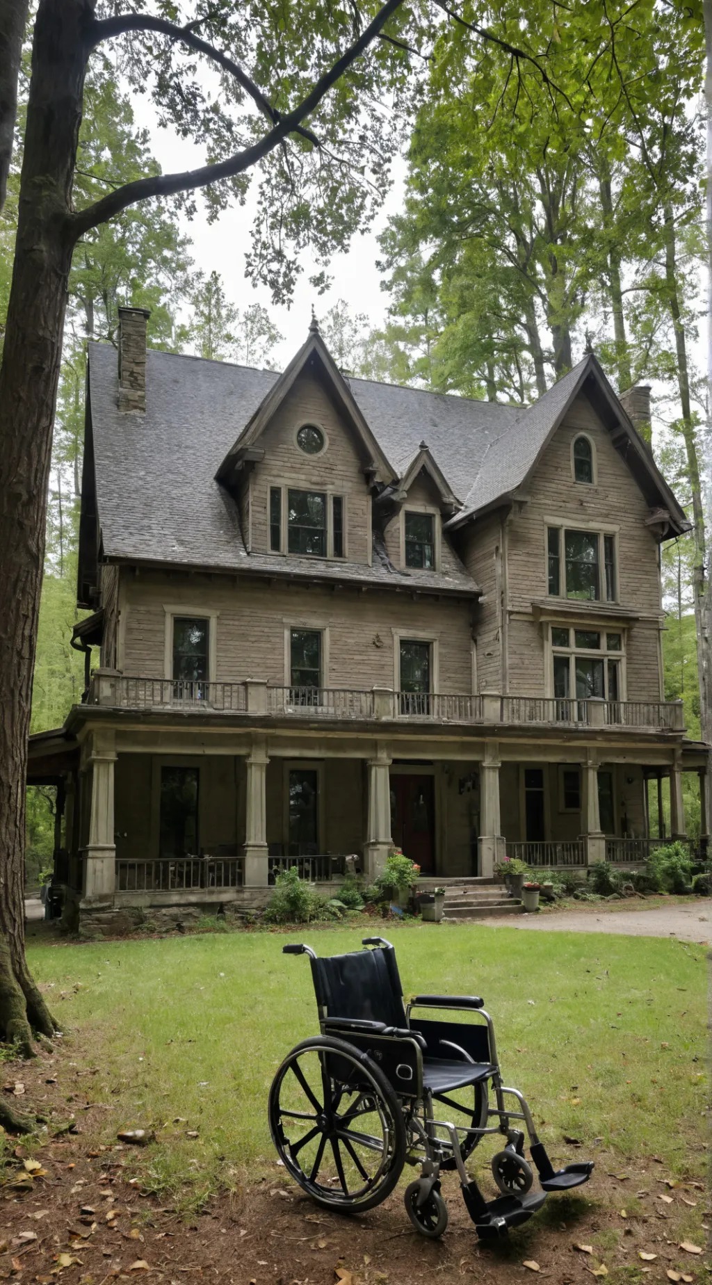 ai character: The house  background