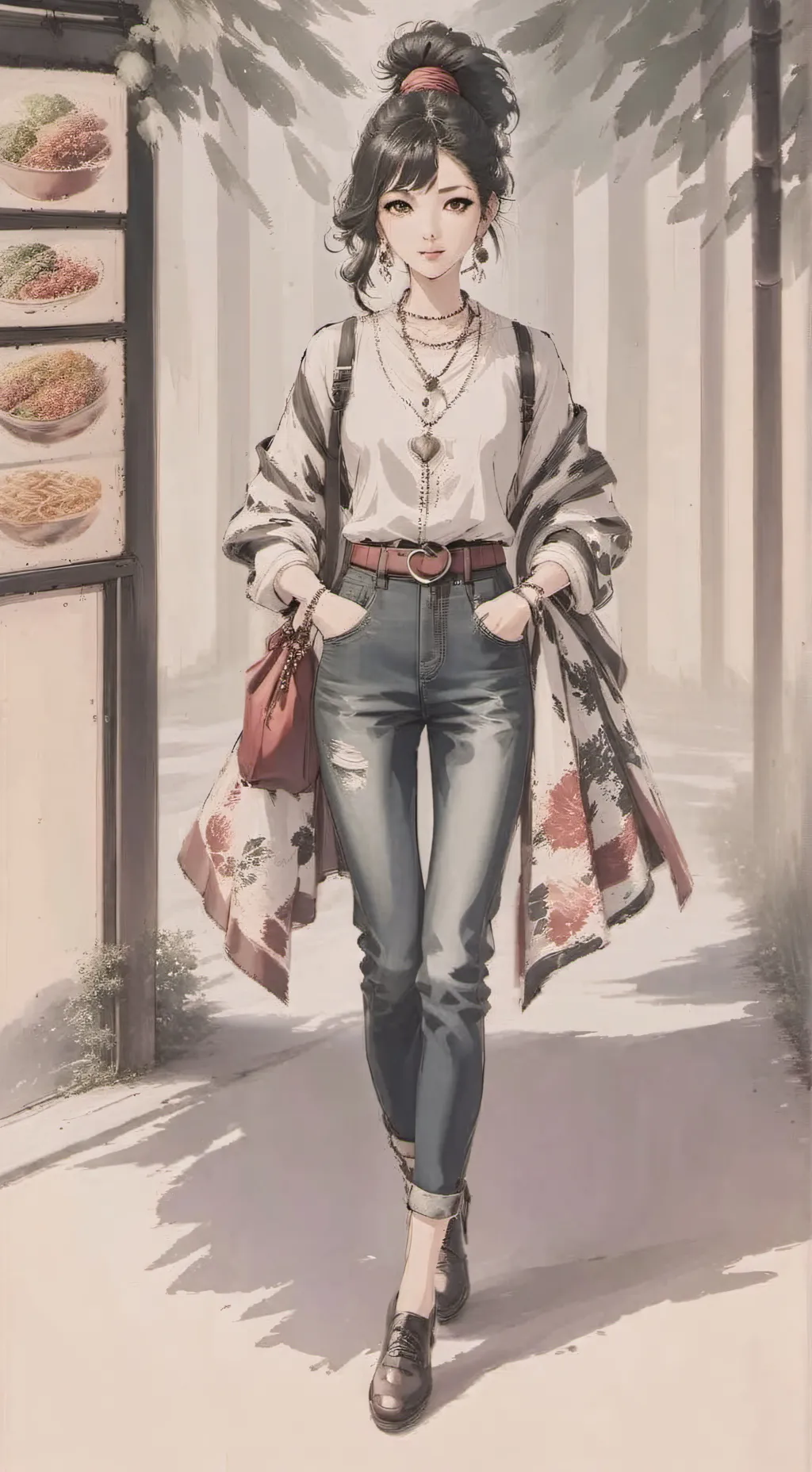 ai character: Aiko  background