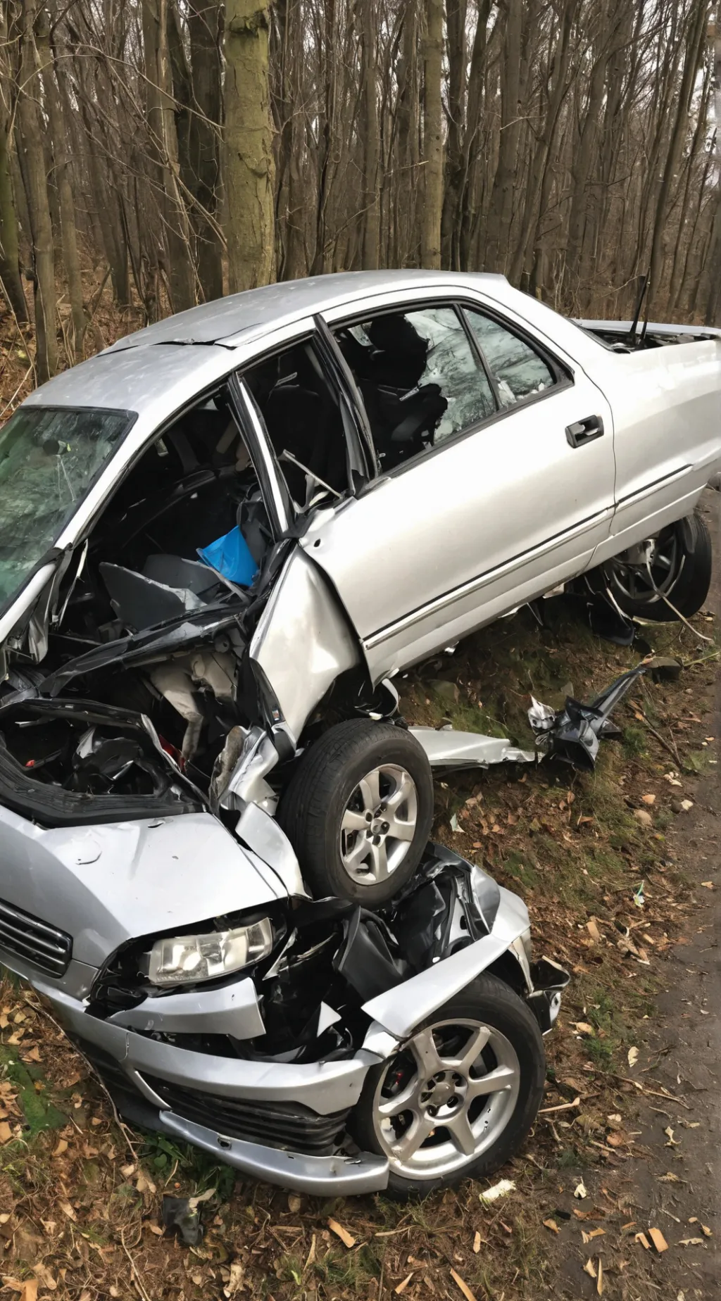 ai character: car crash  background