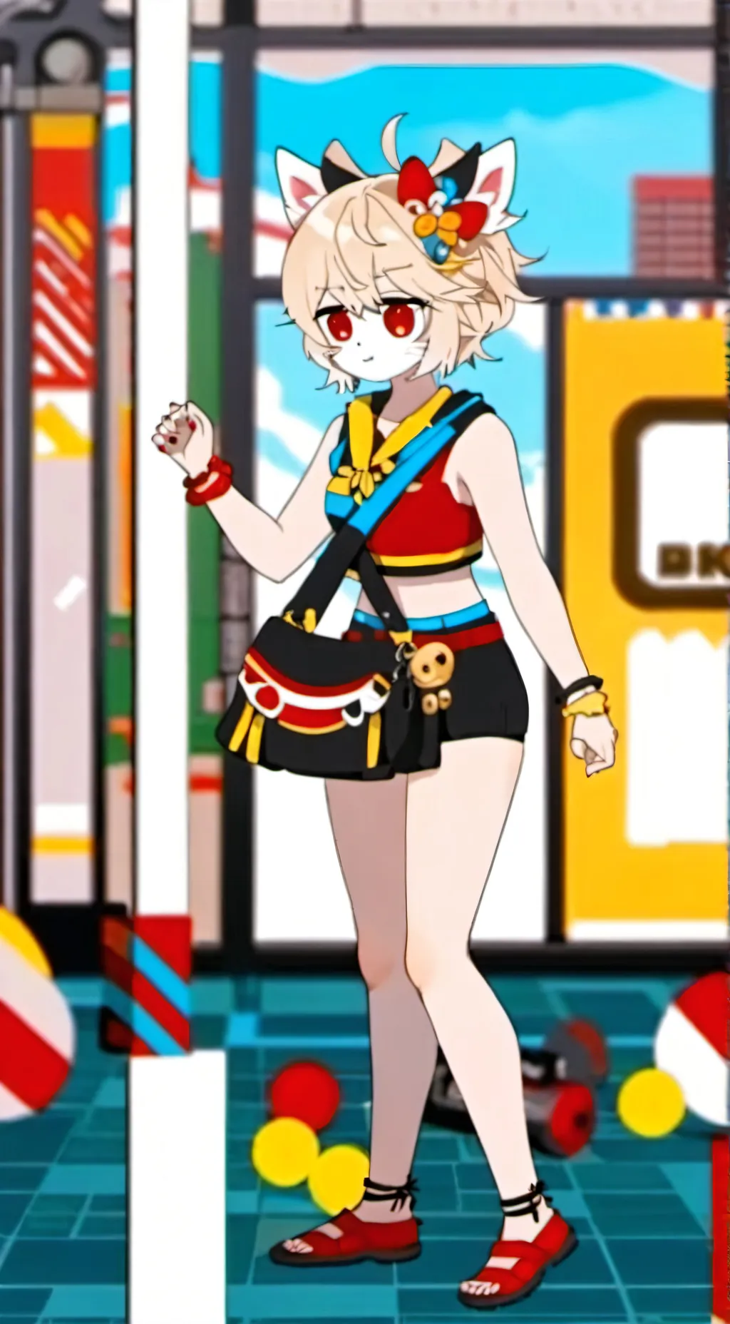 ai character: Ahh~~ background