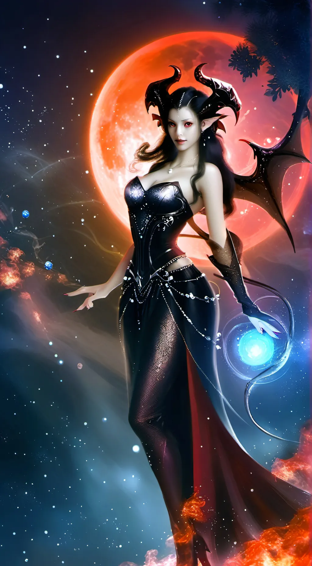 ai character: Julia Brimstone  background