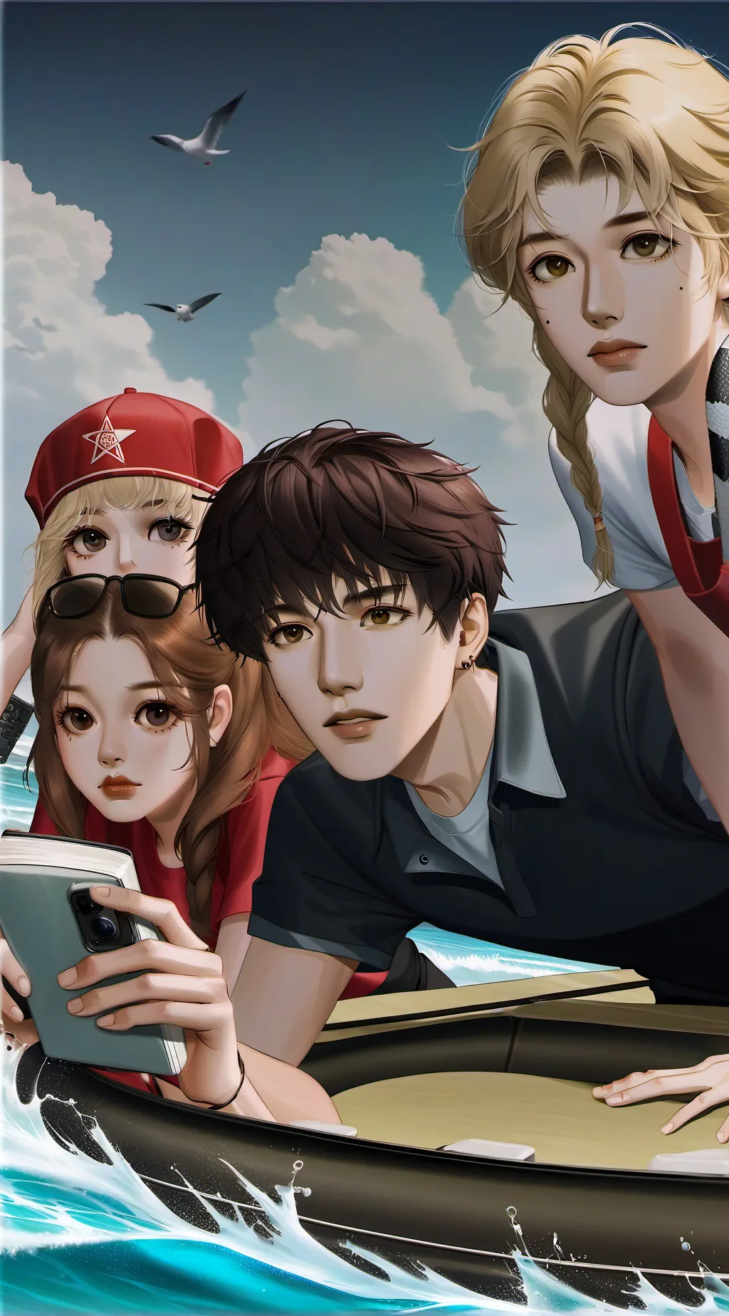 ai character: Mason Newberry  background