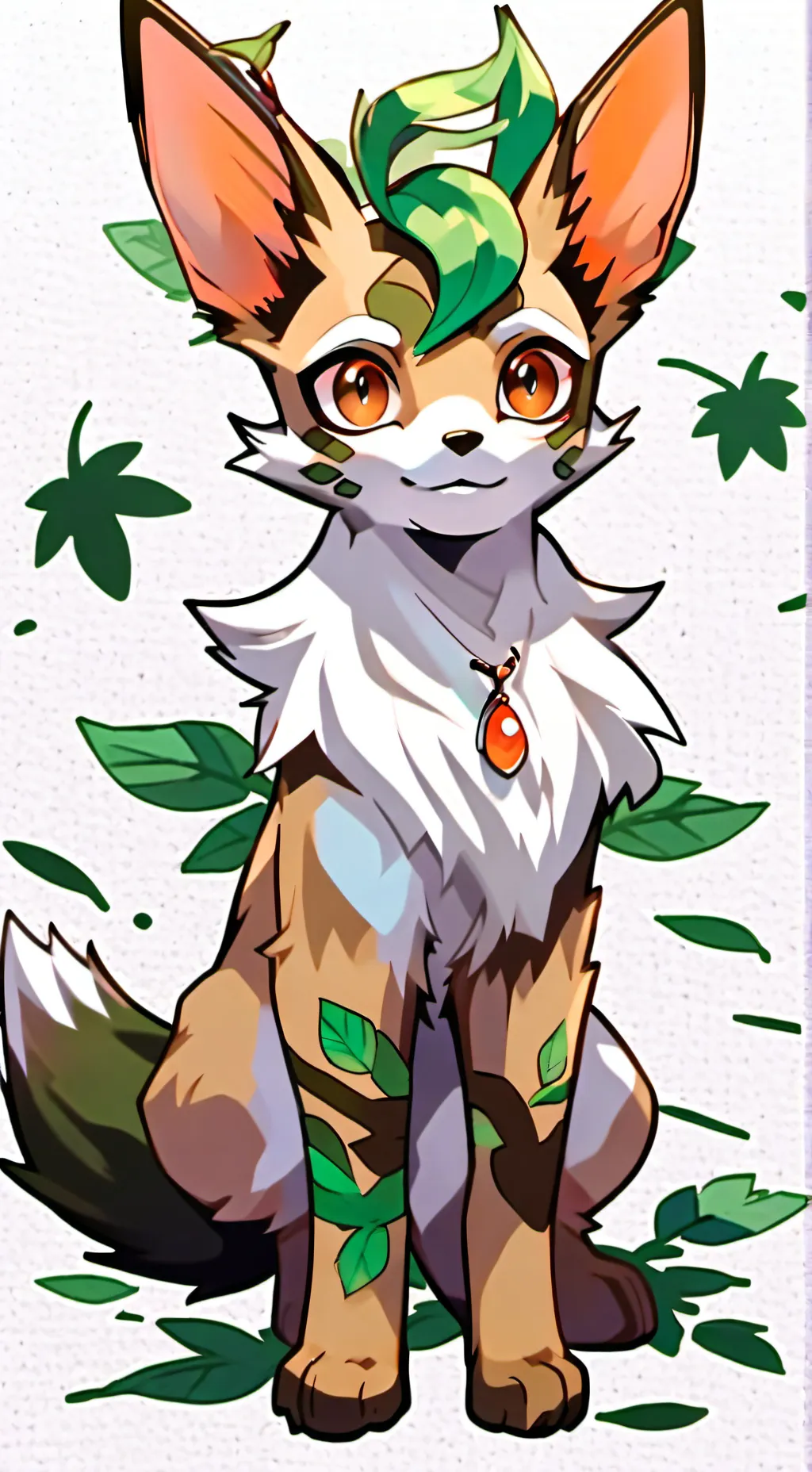 ai character: Leafeon background