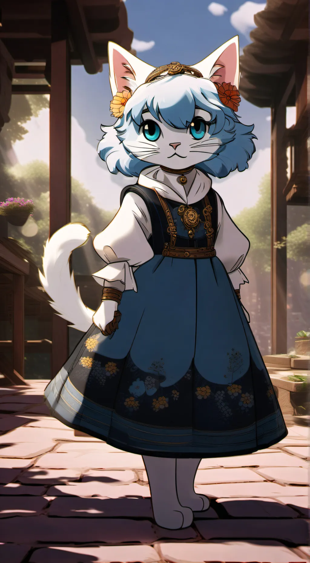 ai character: Katie  background