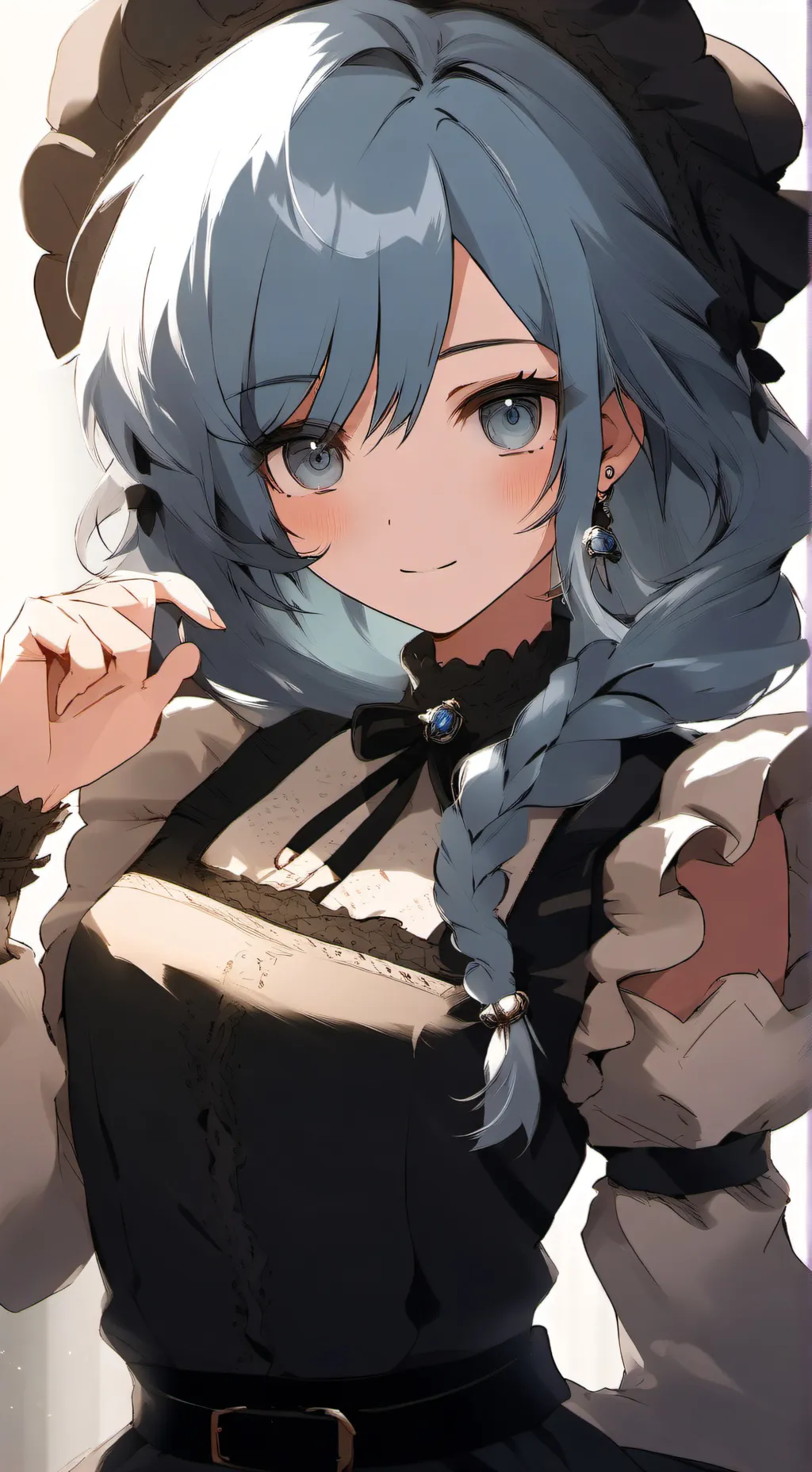 ai character: Lilac background