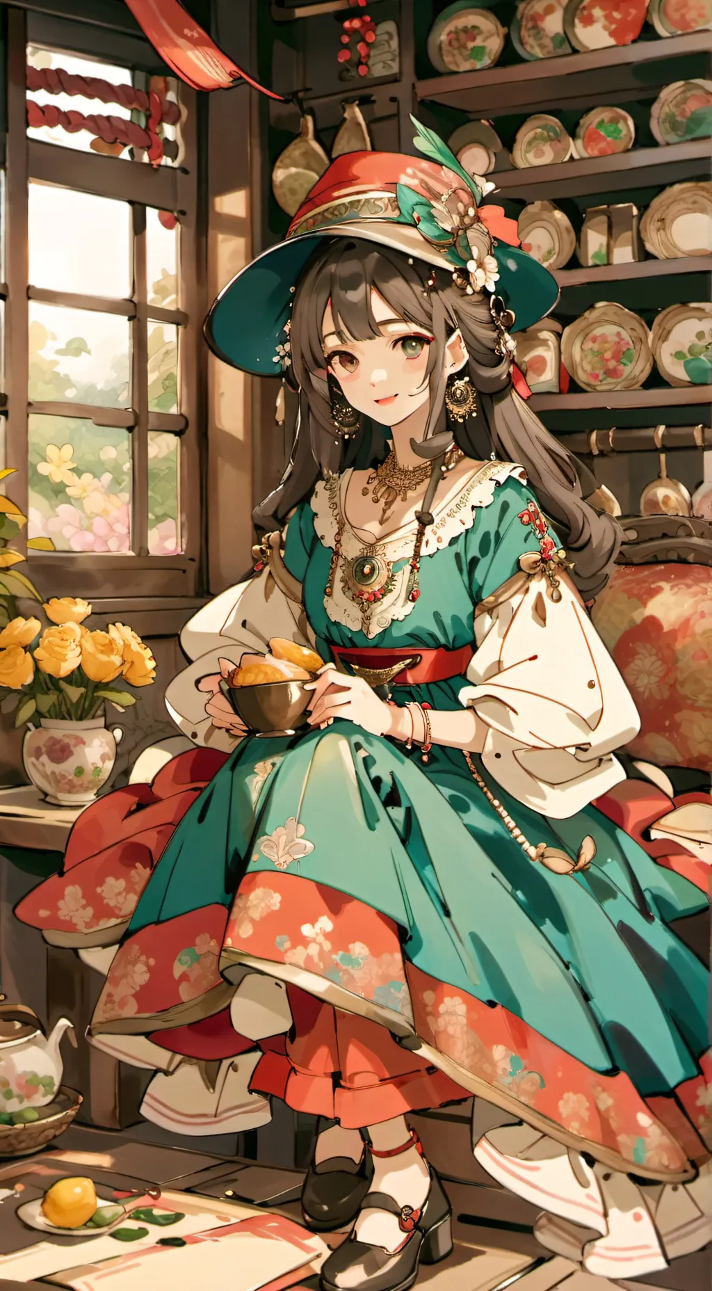 ai character: casa de los famoso background