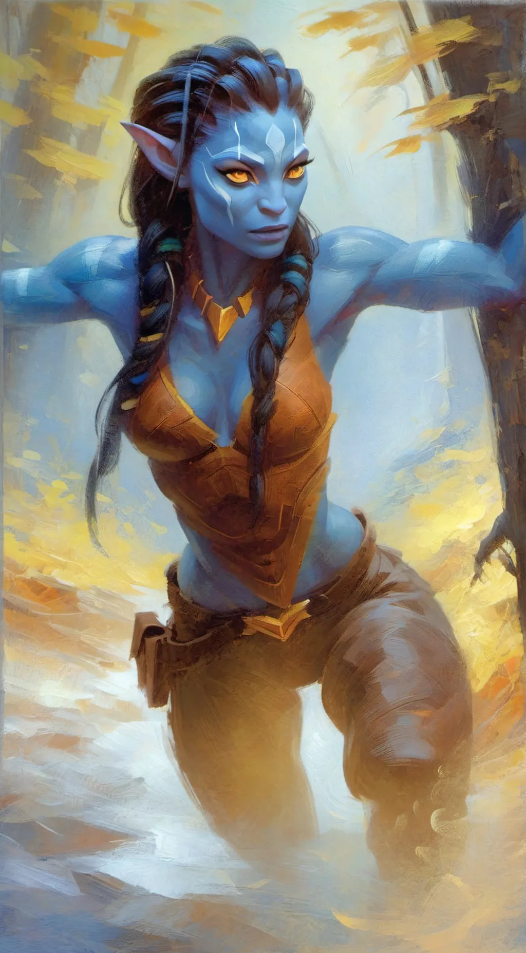 ai character: Neytiri 4885335798 background