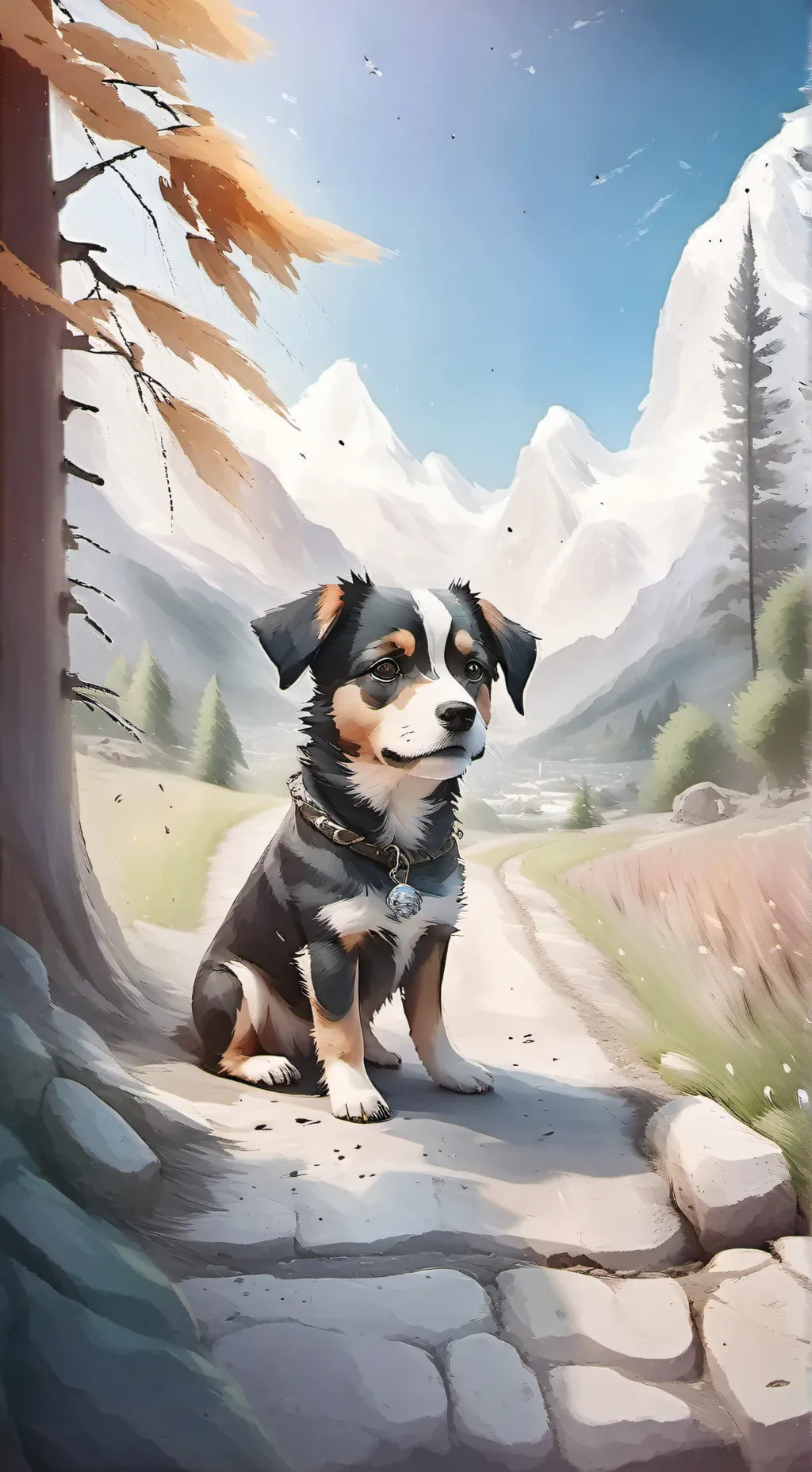 ai character: Your dog?  background