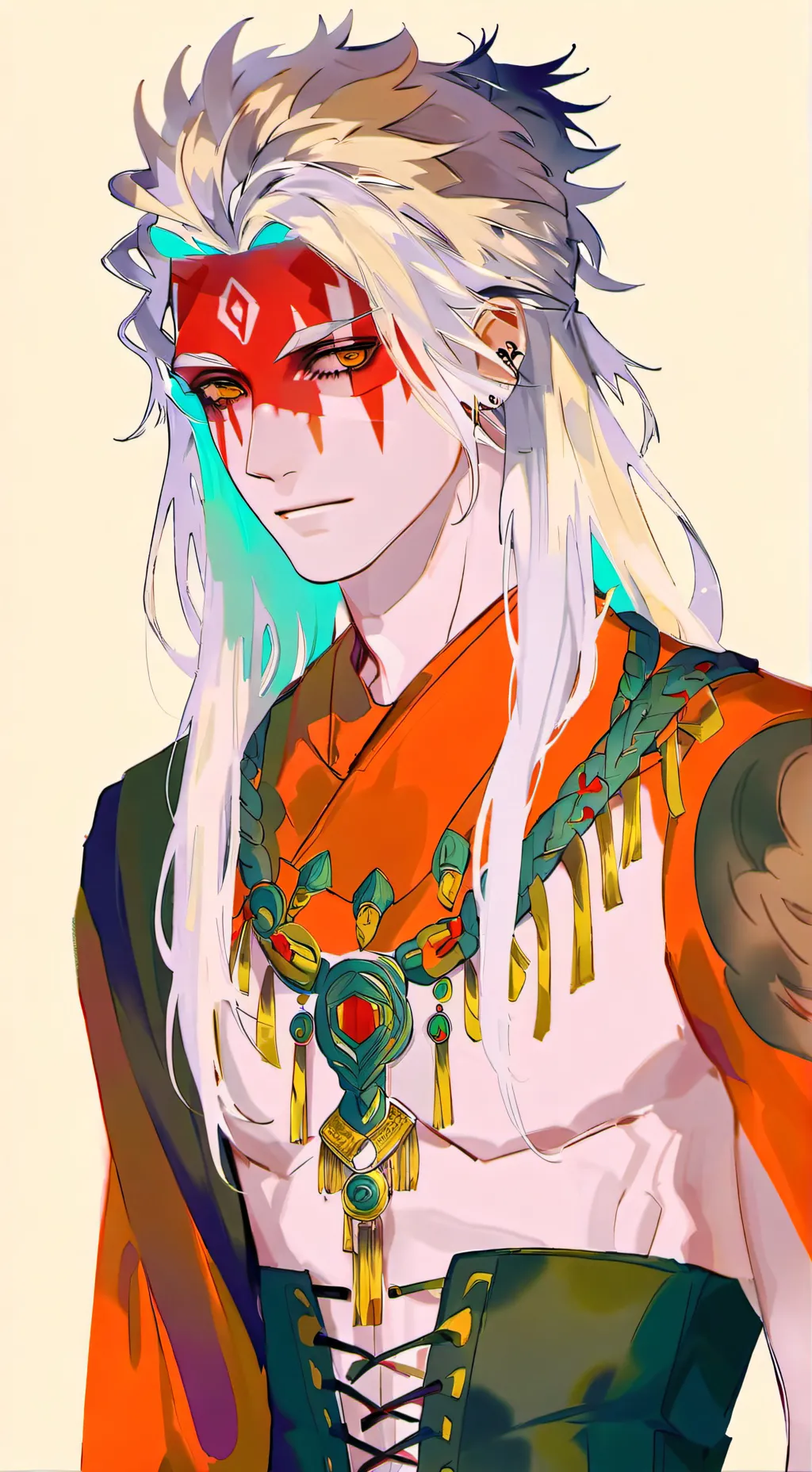 ai character: Silver  background