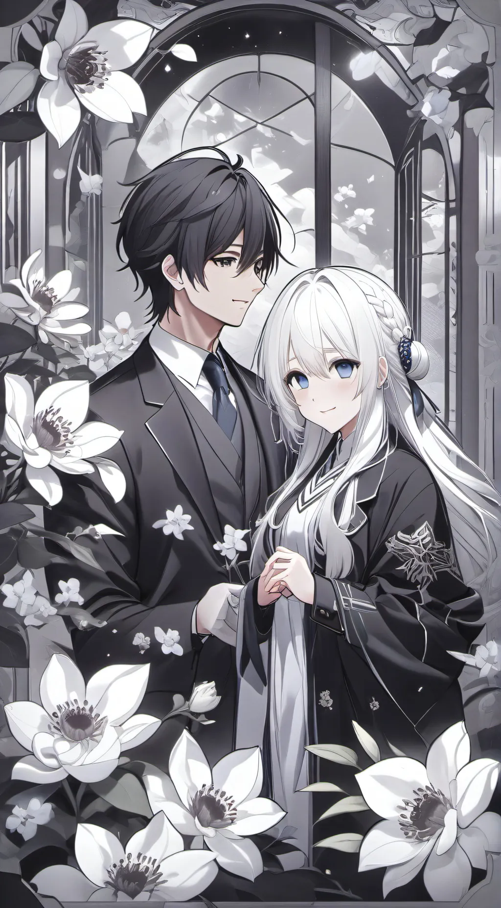 ai character: Алан і Аня background