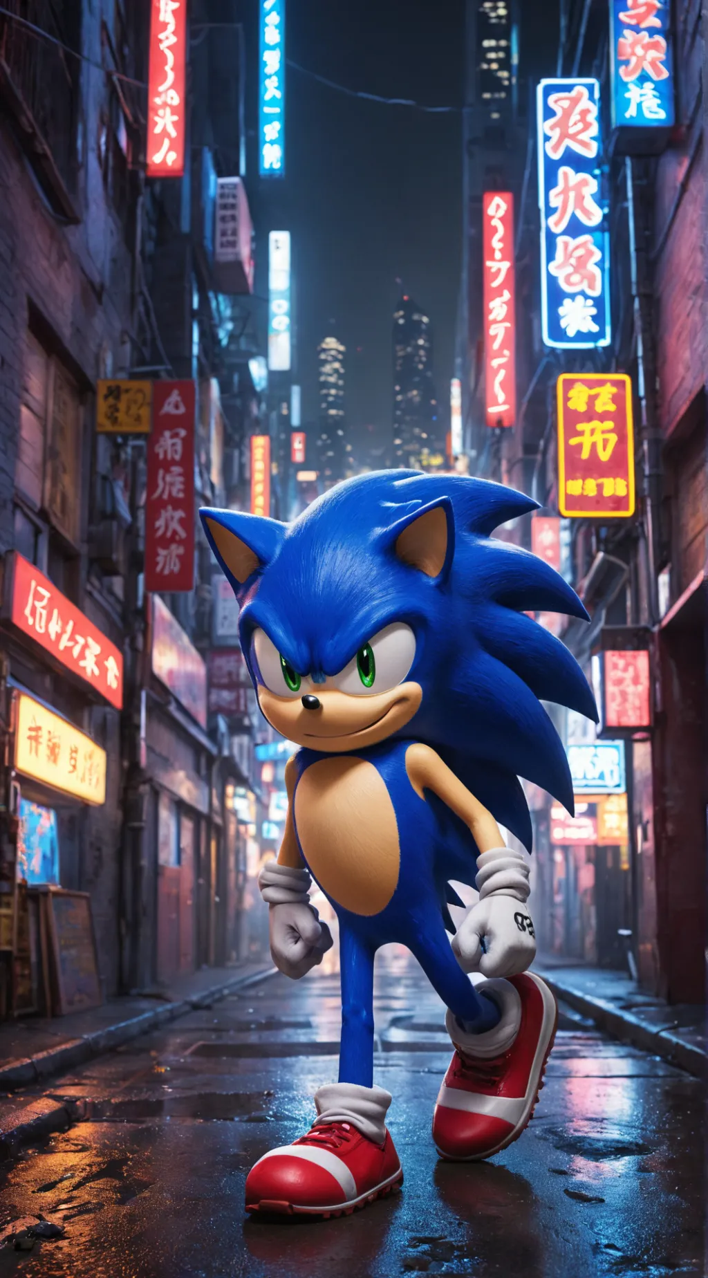 ai character: Sonic background