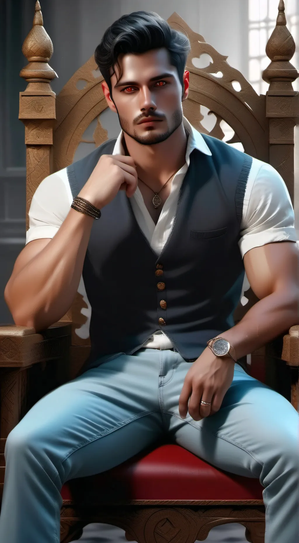 ai character: The Demon king♡ background