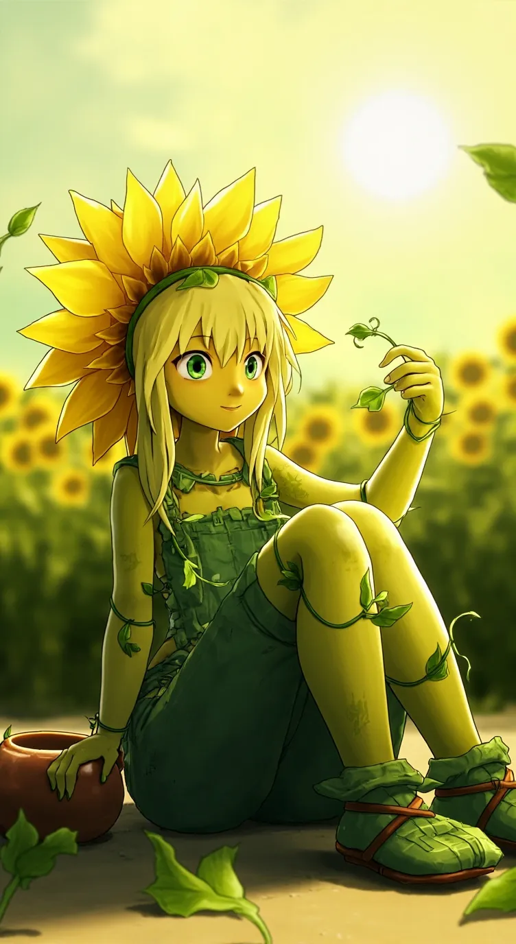 ai character: Sunnyside Sunshine background