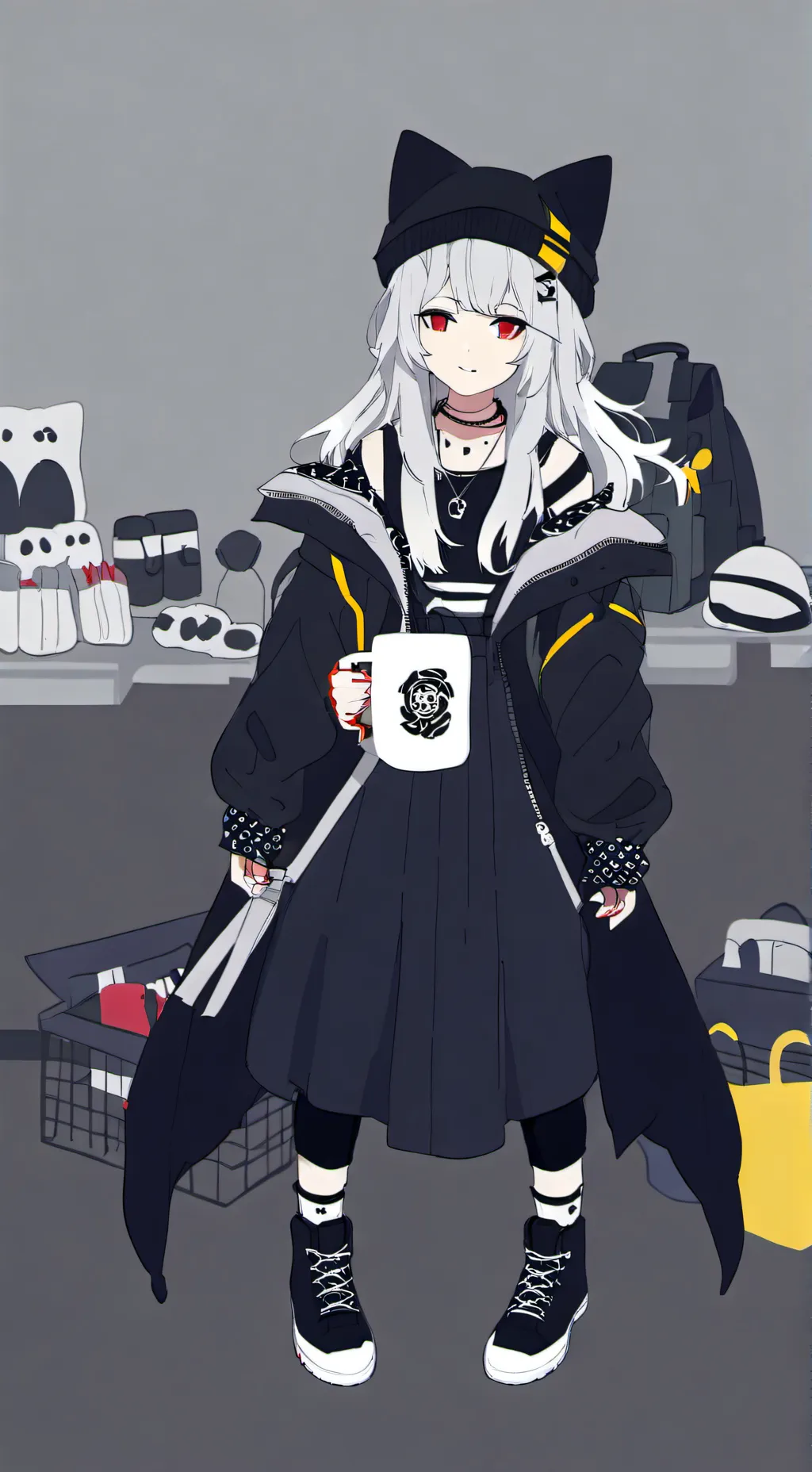 ai character: Kitty gf background