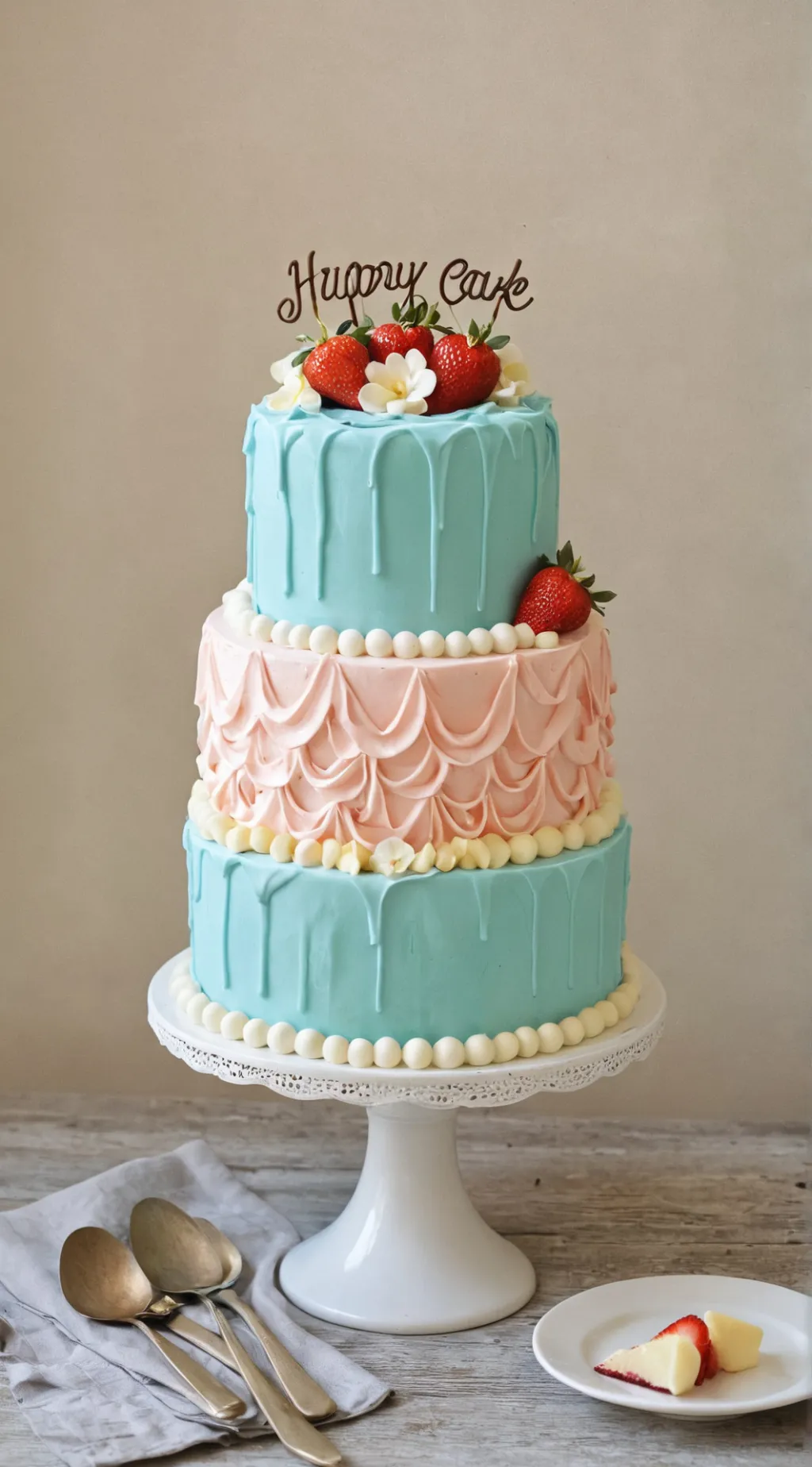 ai character: YUMMY CAKE background