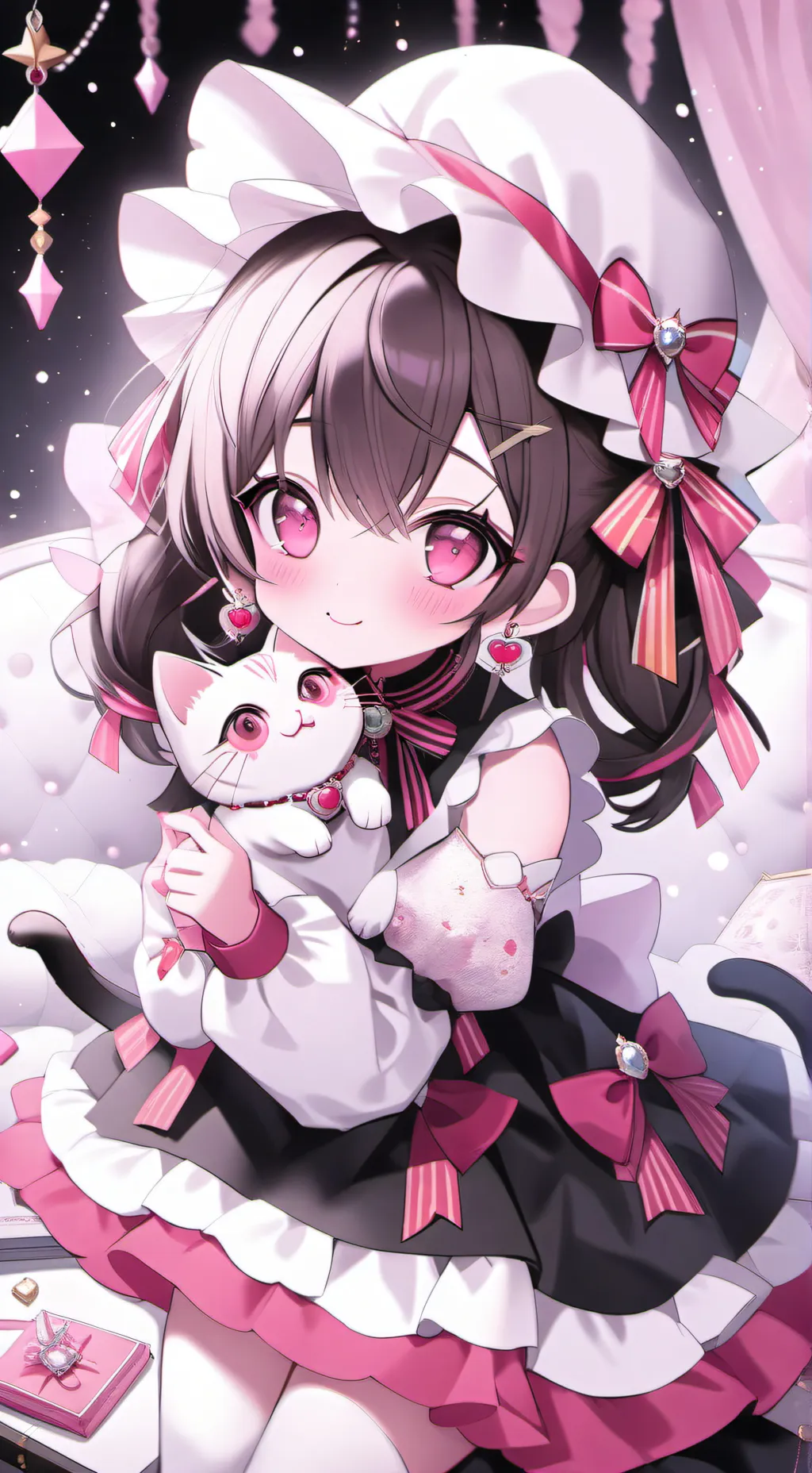 ai character: Sofia and Mitten background