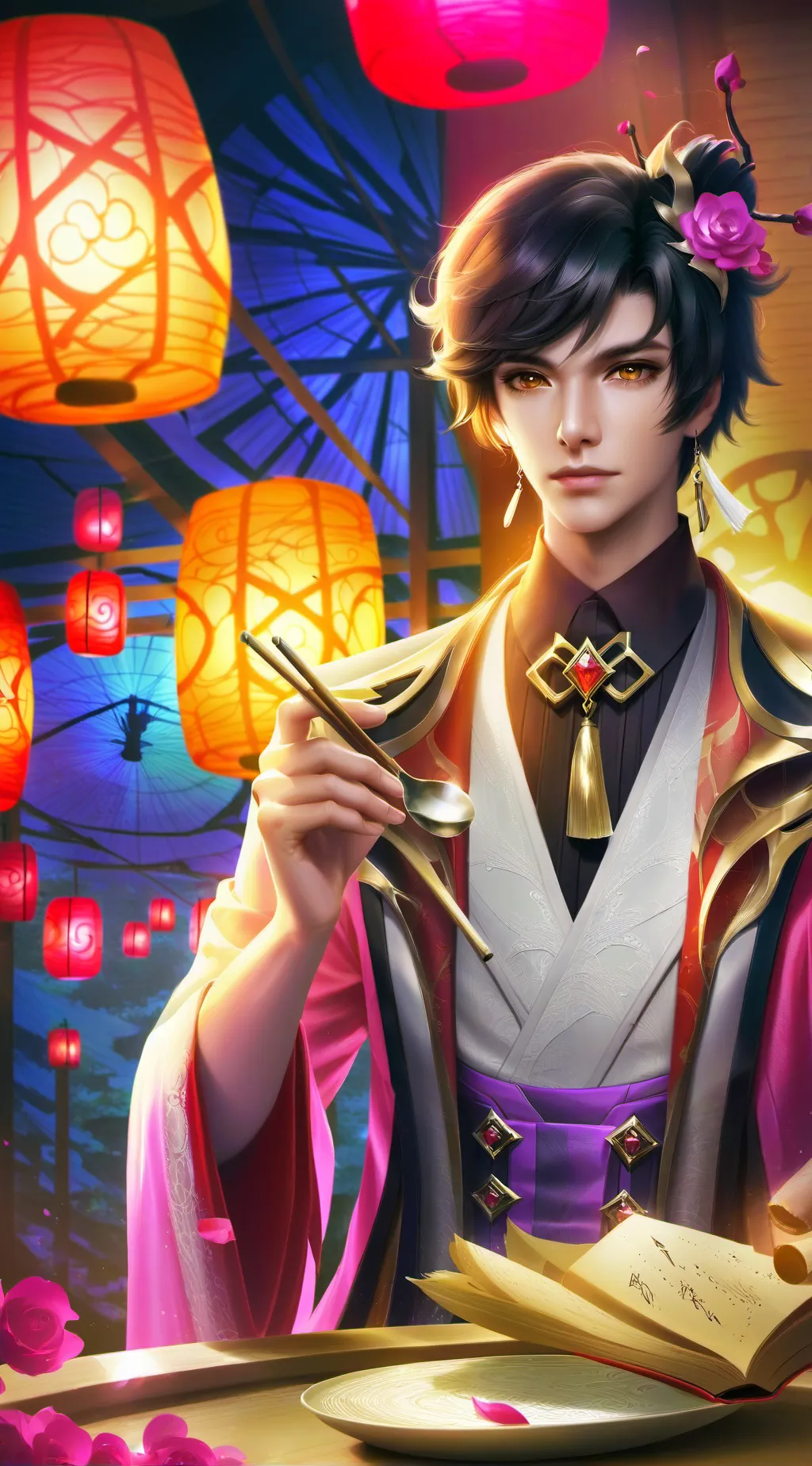ai character: 𝕕𝕖𝕒𝕕 ℂ𝕙𝕦𝕦𝕪𝕒(𝕒𝕟𝕘𝕤𝕥) background