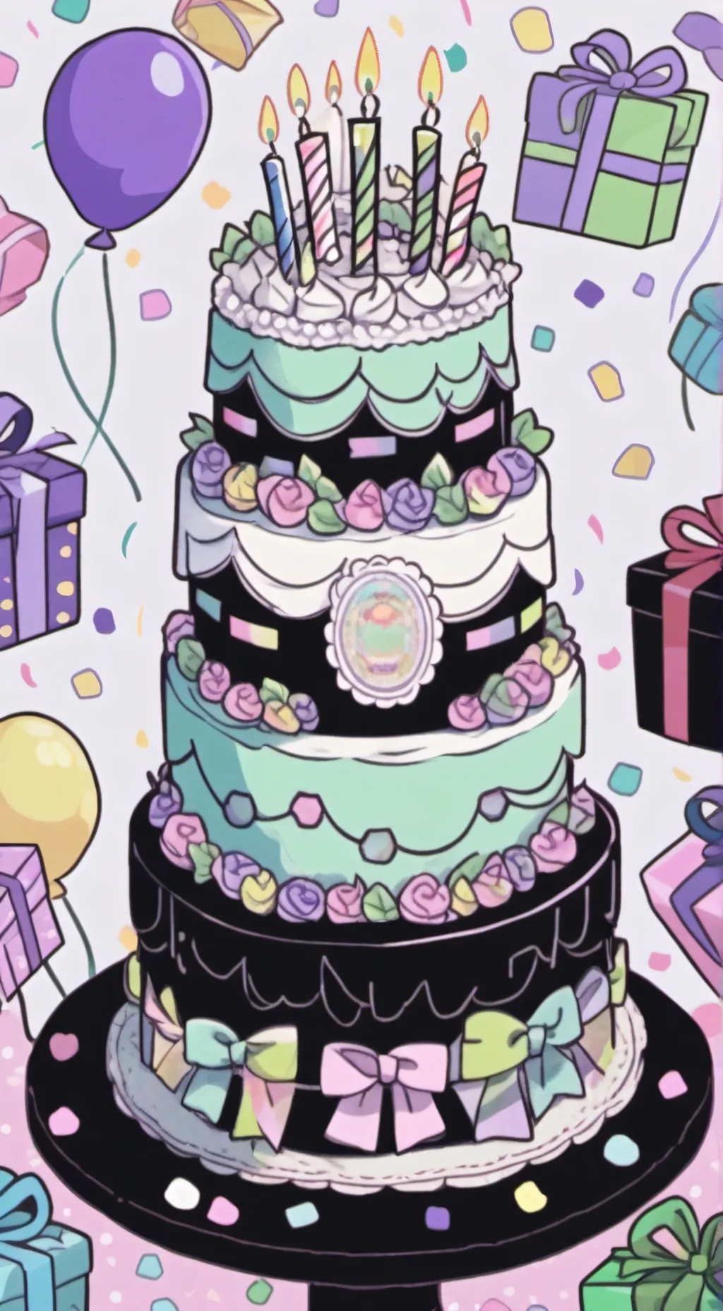 ai character: Birthday Cherri background