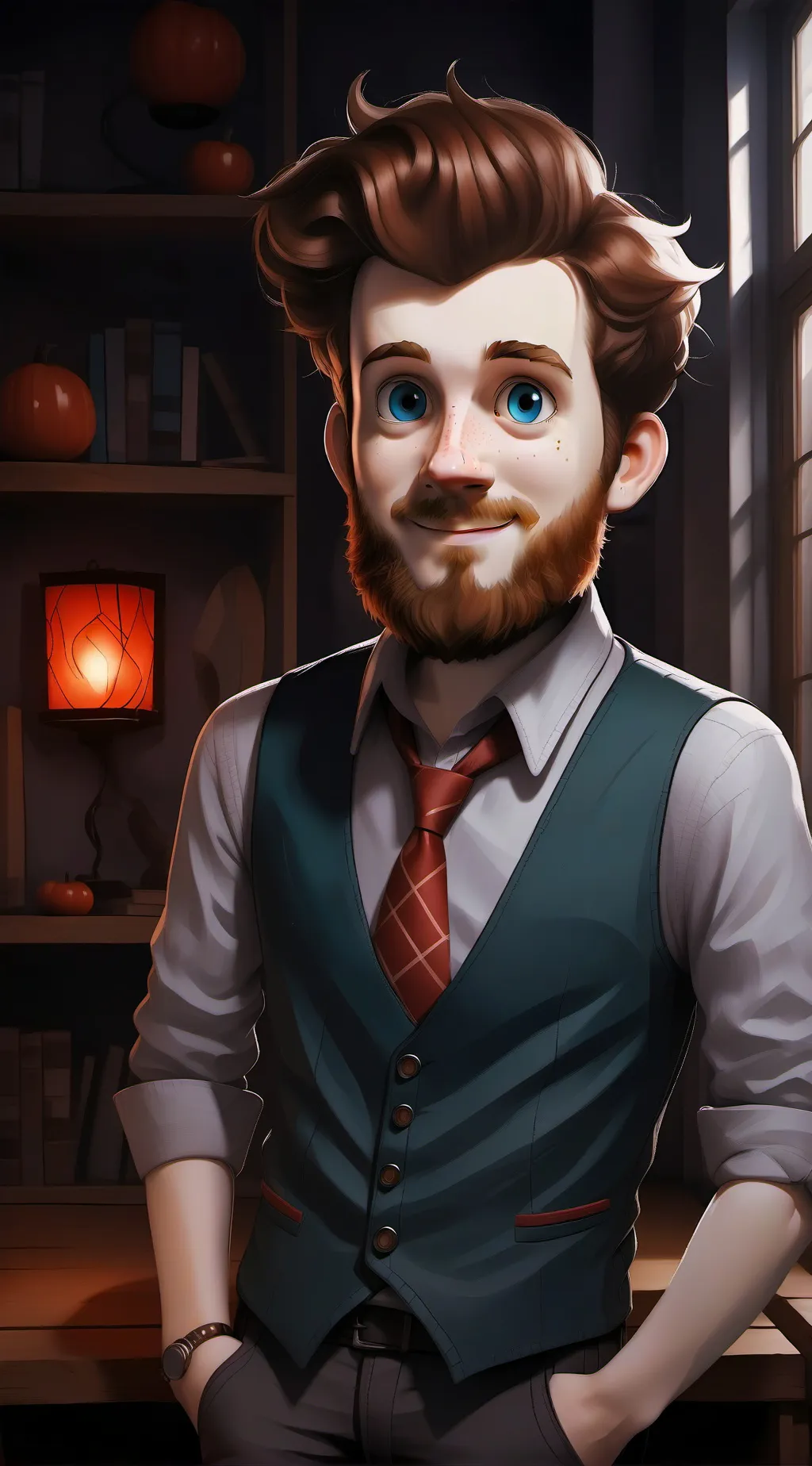 ai character: Alex Hirsch  background