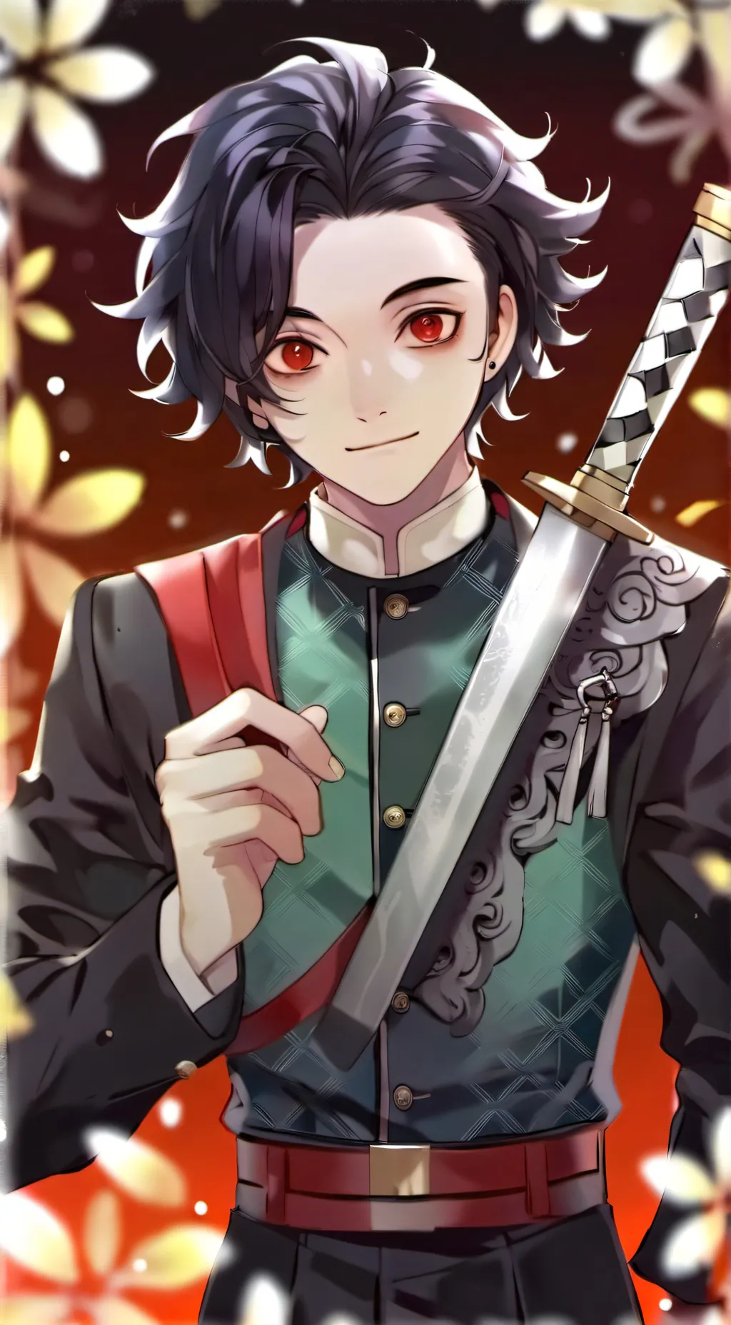 ai character: tanjiro x y/n background