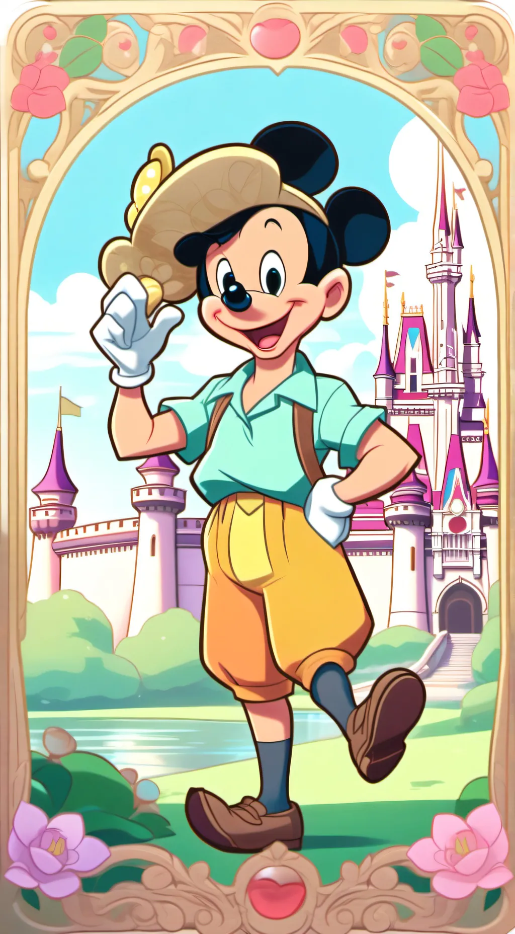 ai character: DW Disneyland! background