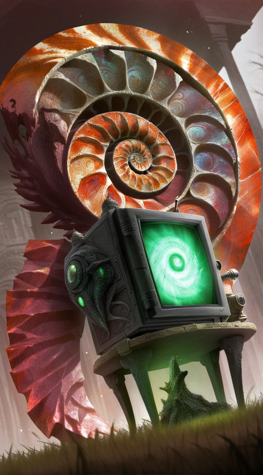 ai character: ShellVision background
