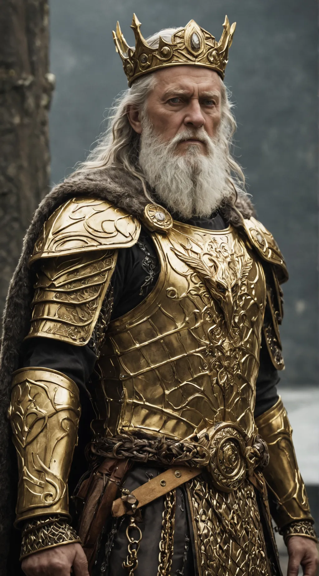 ai character: Odin  background